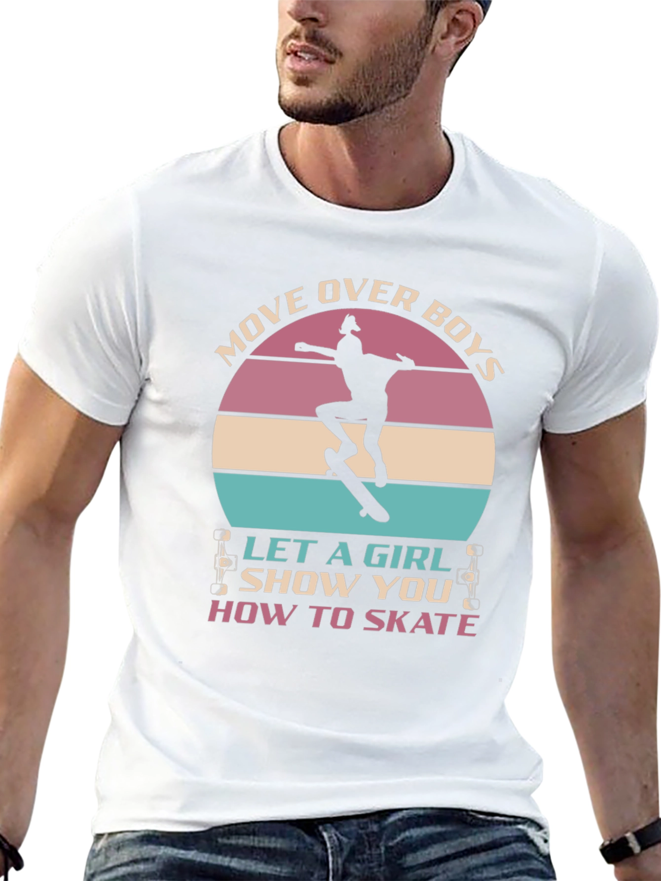 Girl Skater T-Shirt - Move Over Boys!