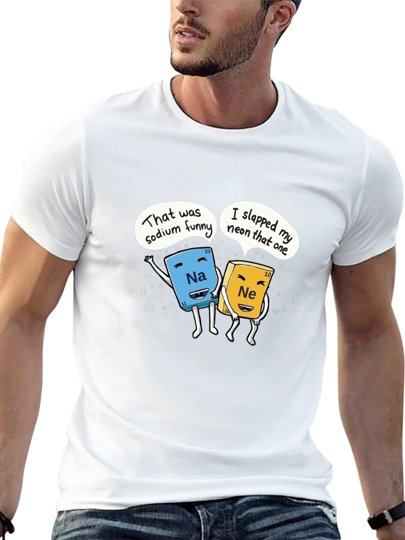 Funny Chemistry T-Shirt Sodium and Neon Joke Shirt