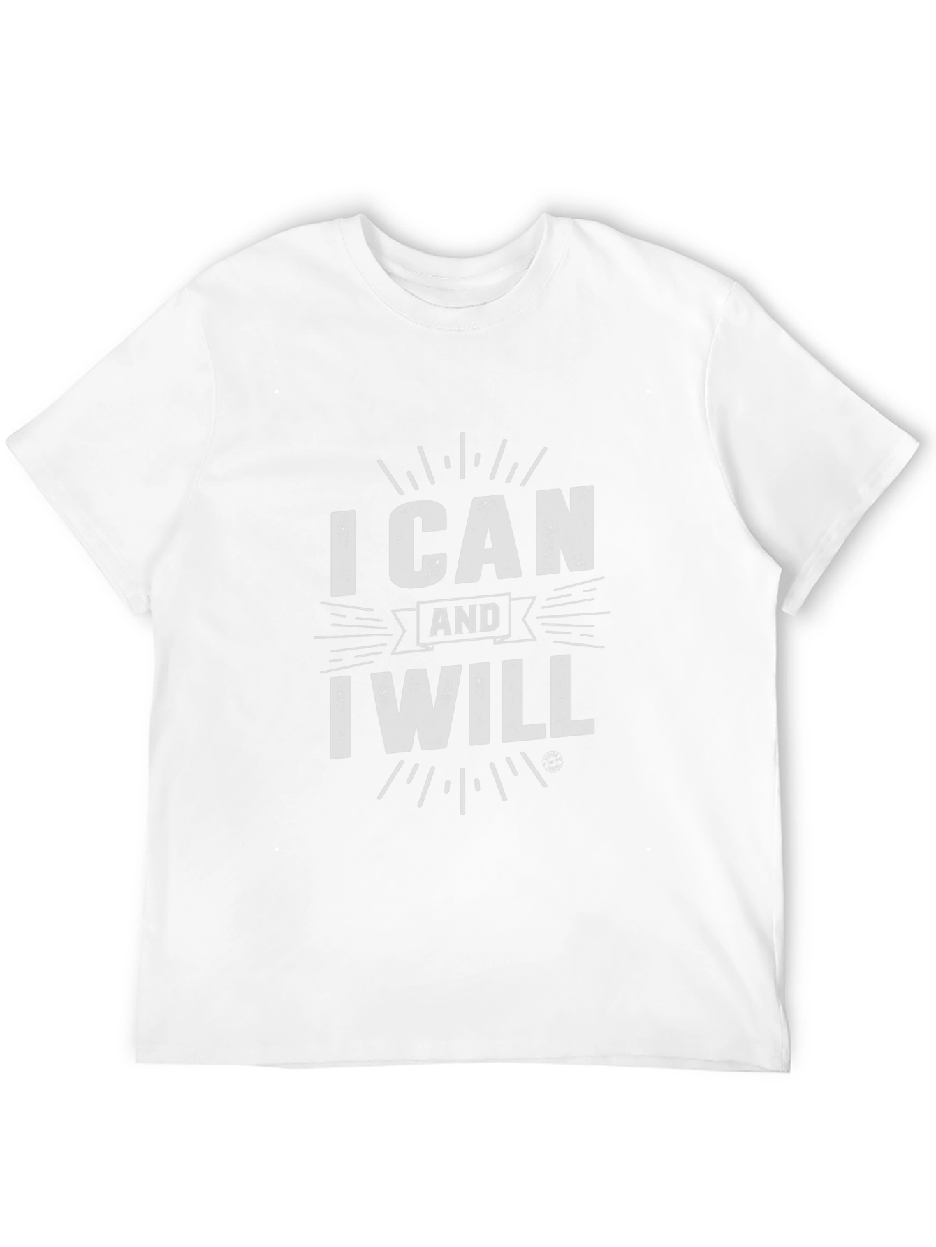I Can and I Will Graphic Print Tee