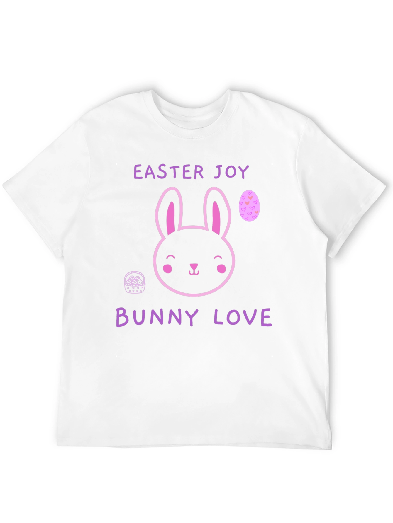 Easter Joy Bunny Love Black T-Shirt