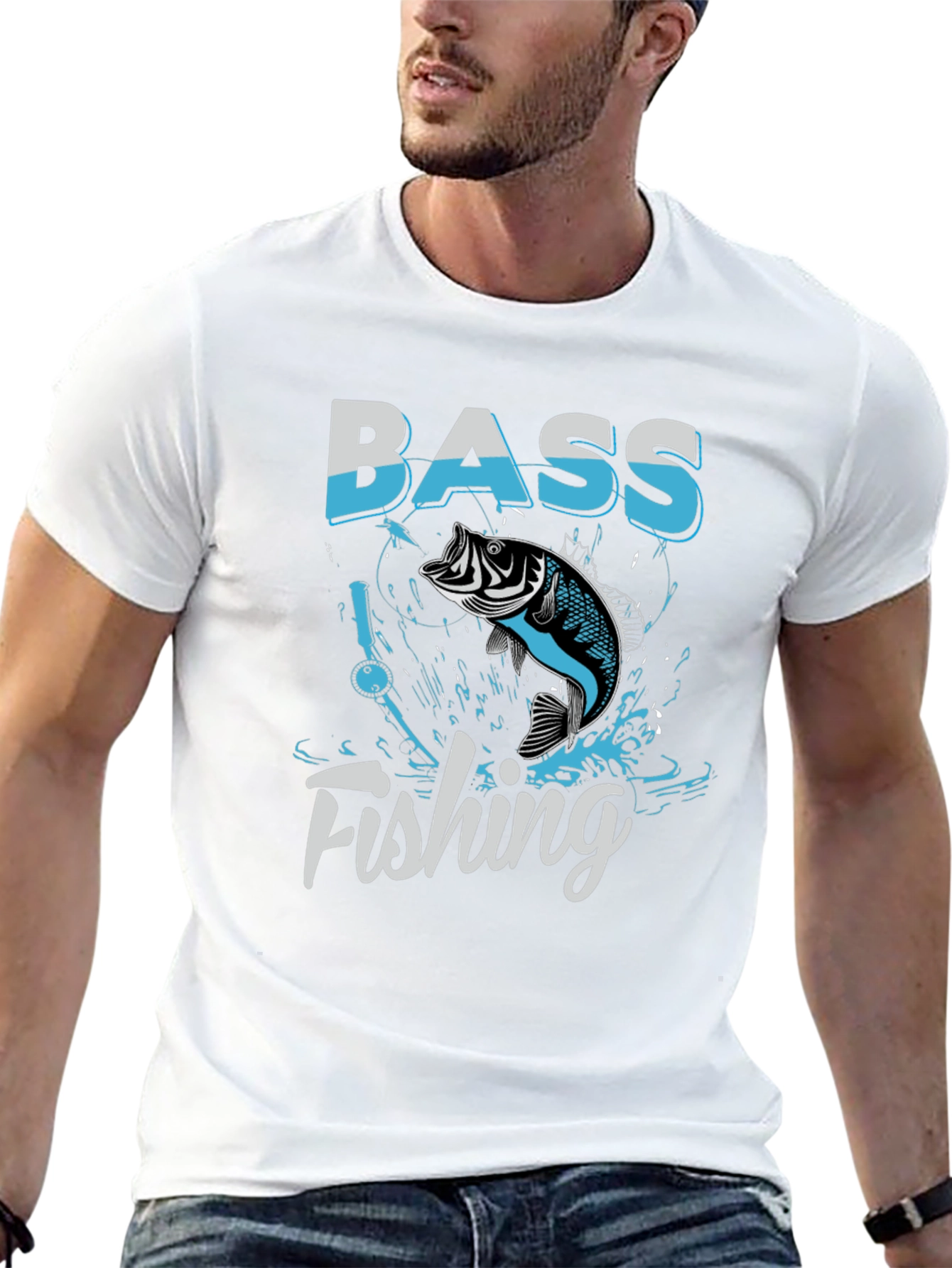 Bass Fishing Graphic T-Shirt - Angler Tee