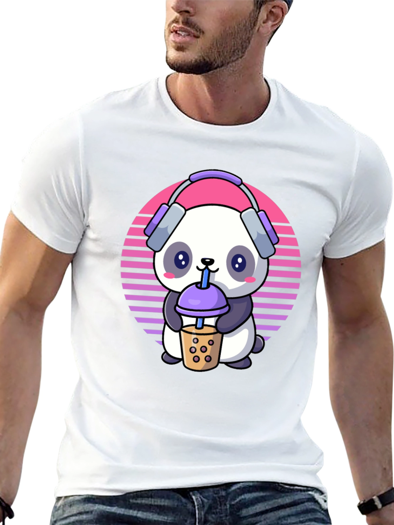 Cute Panda Bubble Tea T-Shirt