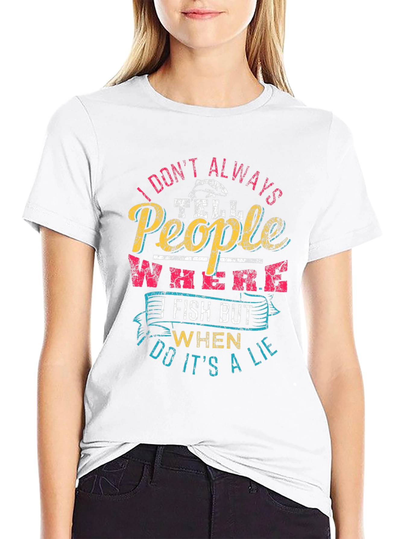Funny Fishing T-Shirt - I Dont Always Tell People