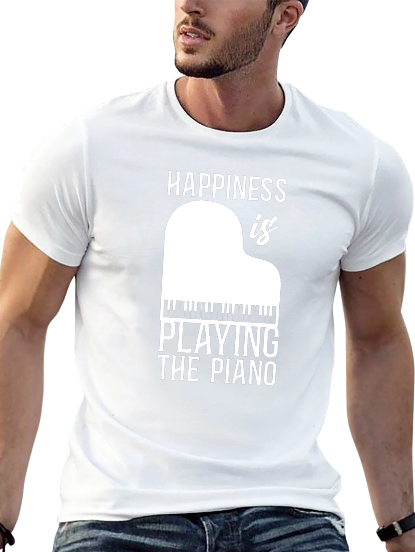Happiness is Playing Piano T-Shirt