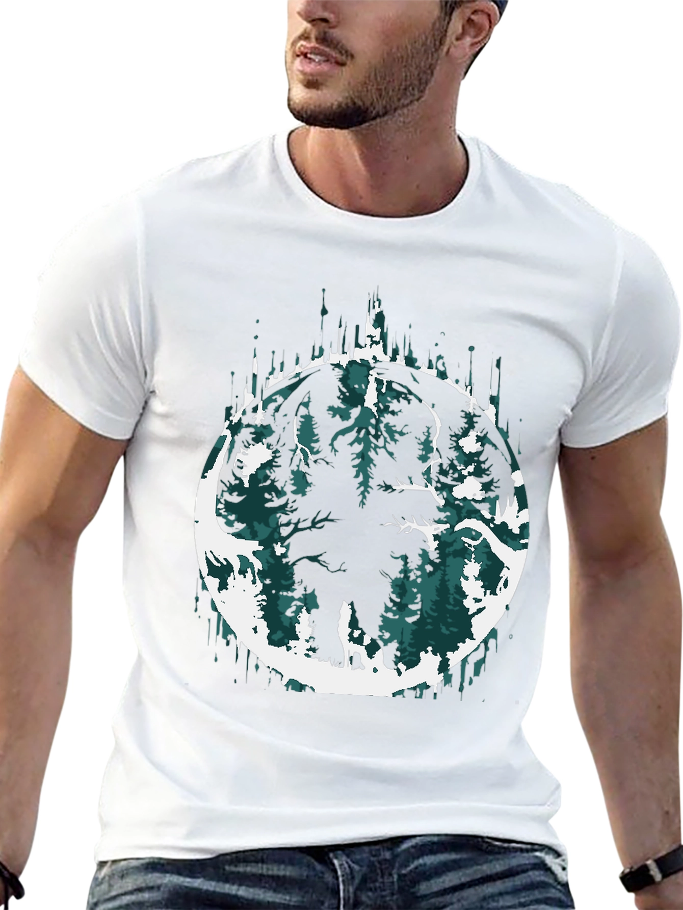 Mammoth Forest Graphic Tee - Mens Black T-Shirt