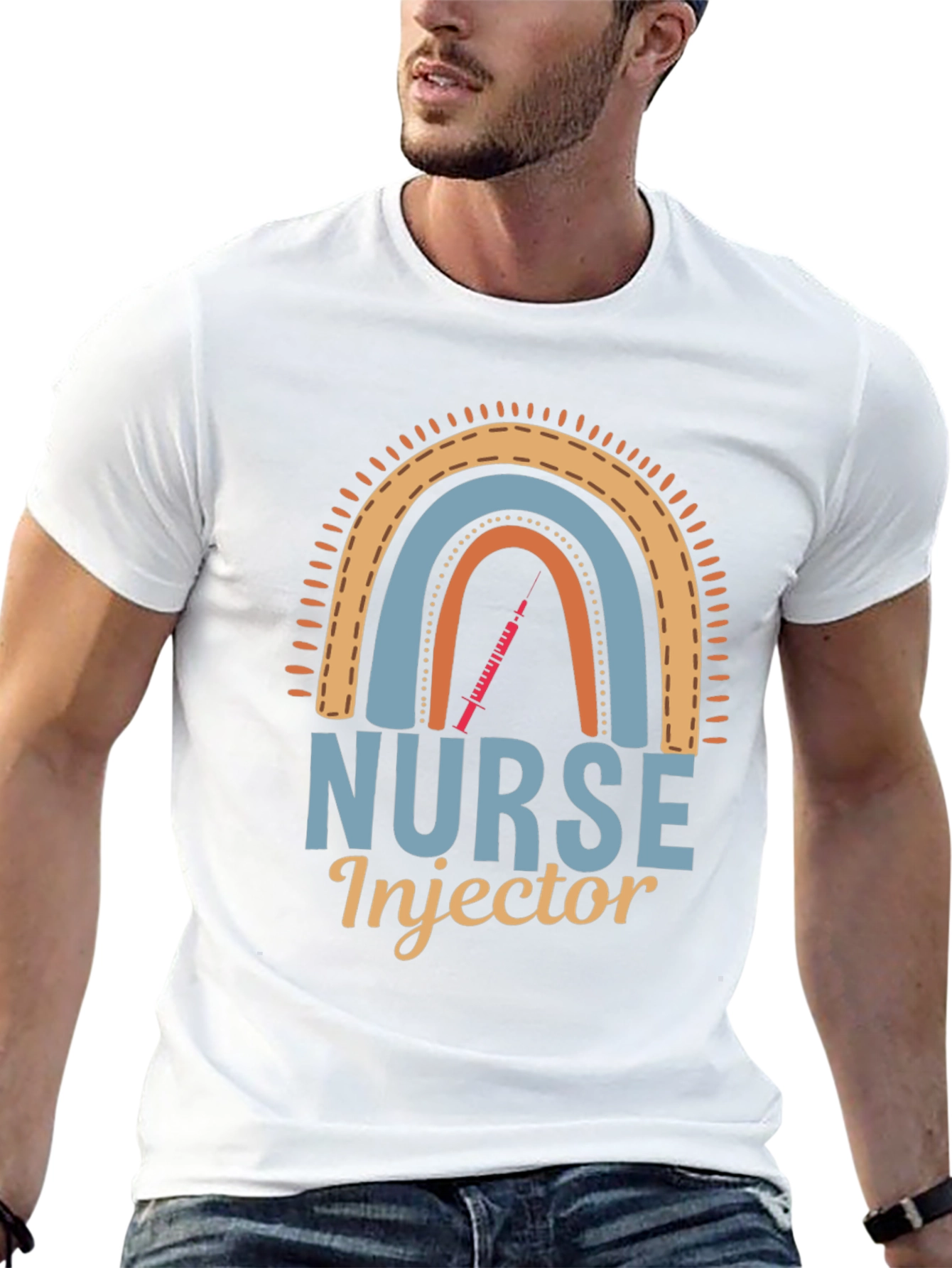 Nurse Injector Rainbow Graphic Tee