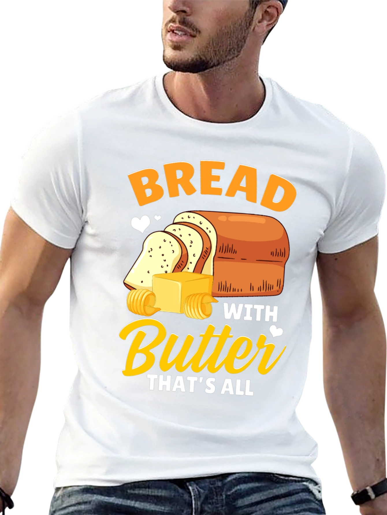 Bread with Butter T-Shirt - Funny Foodie Tee