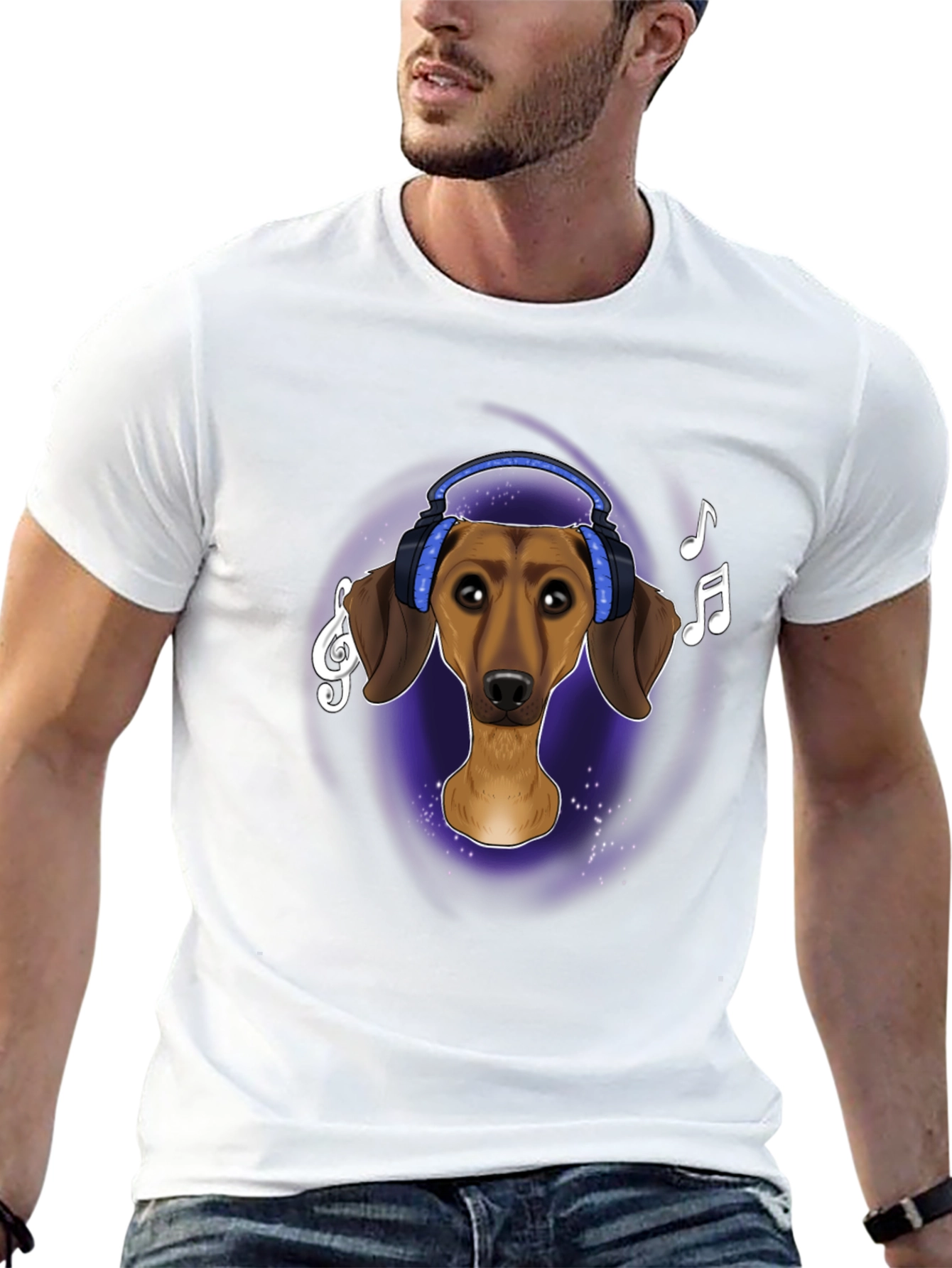 Dachshund DJ Graphic T-Shirt