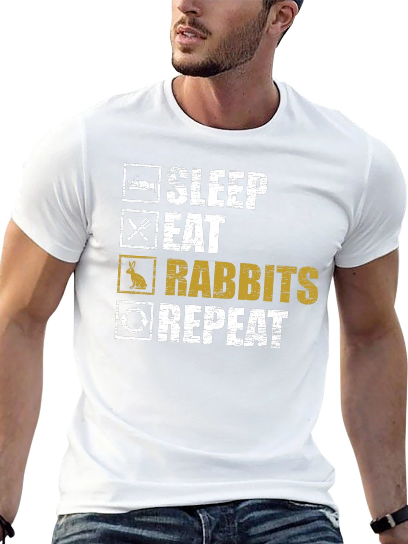 Sleep Eat Rabbits Repeat T-Shirt