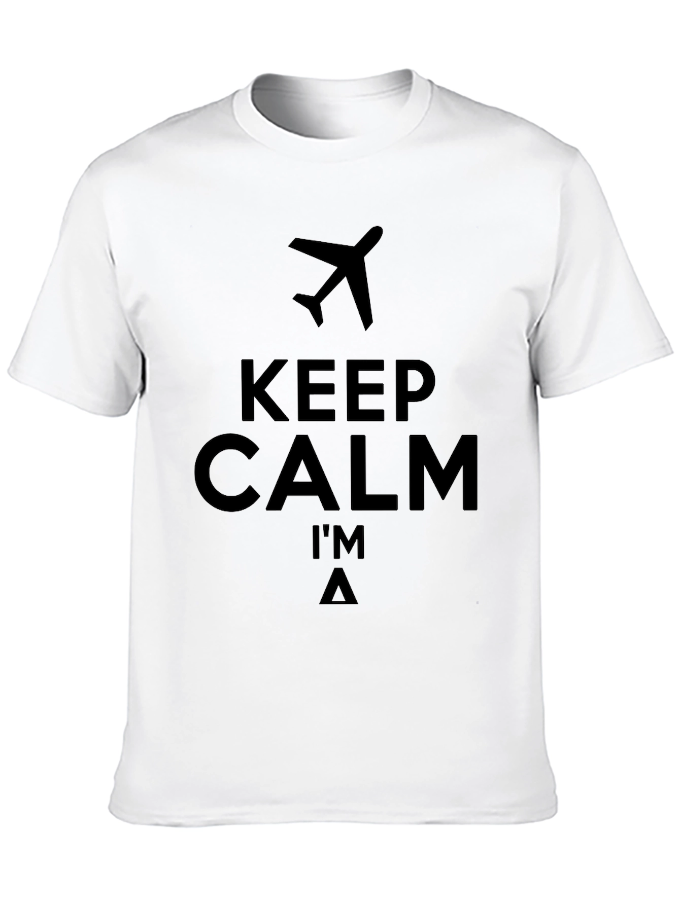 Keep Calm Im A Pilot Black T-Shirt