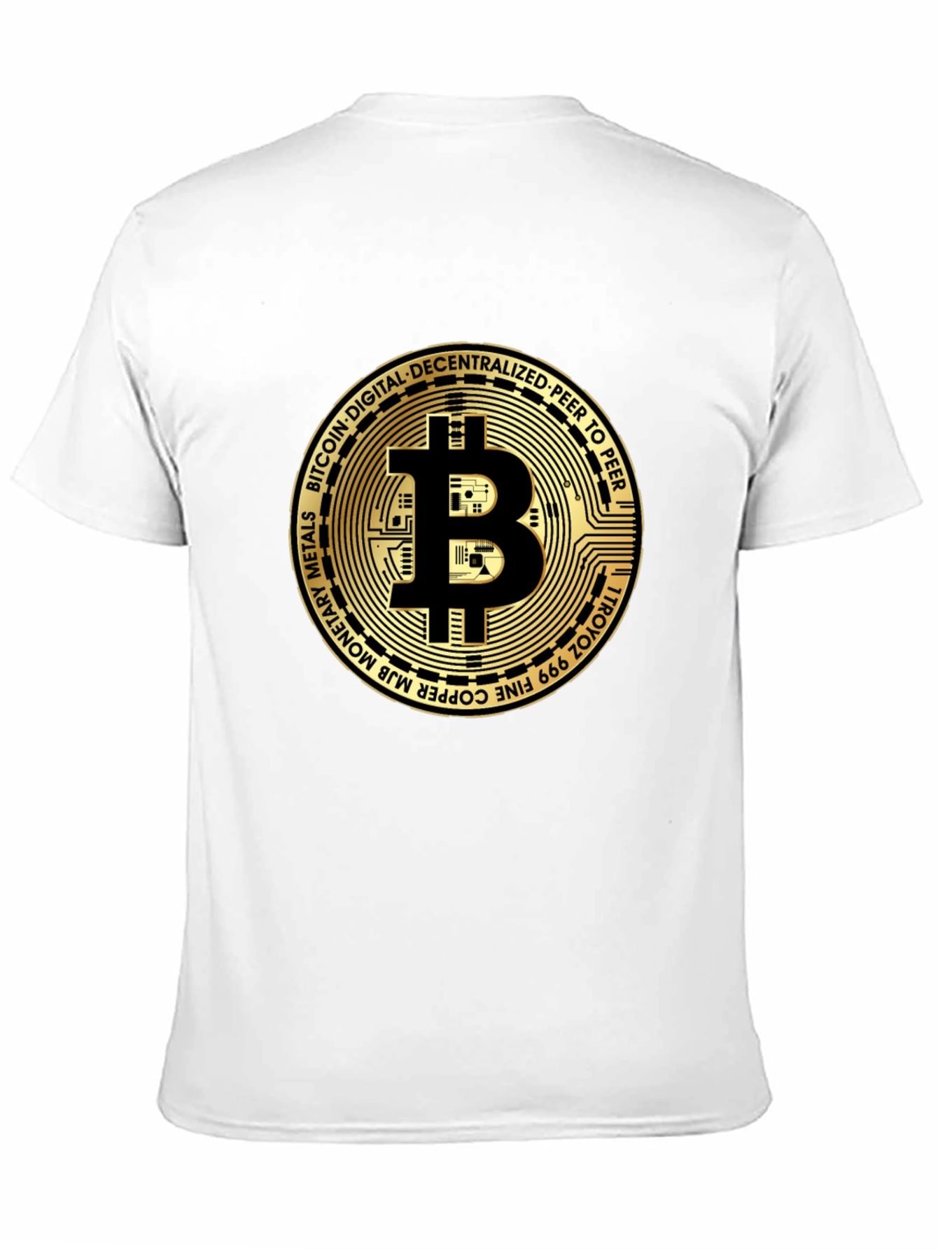 Bitcoin Crypto Currency Graphic Tee Black