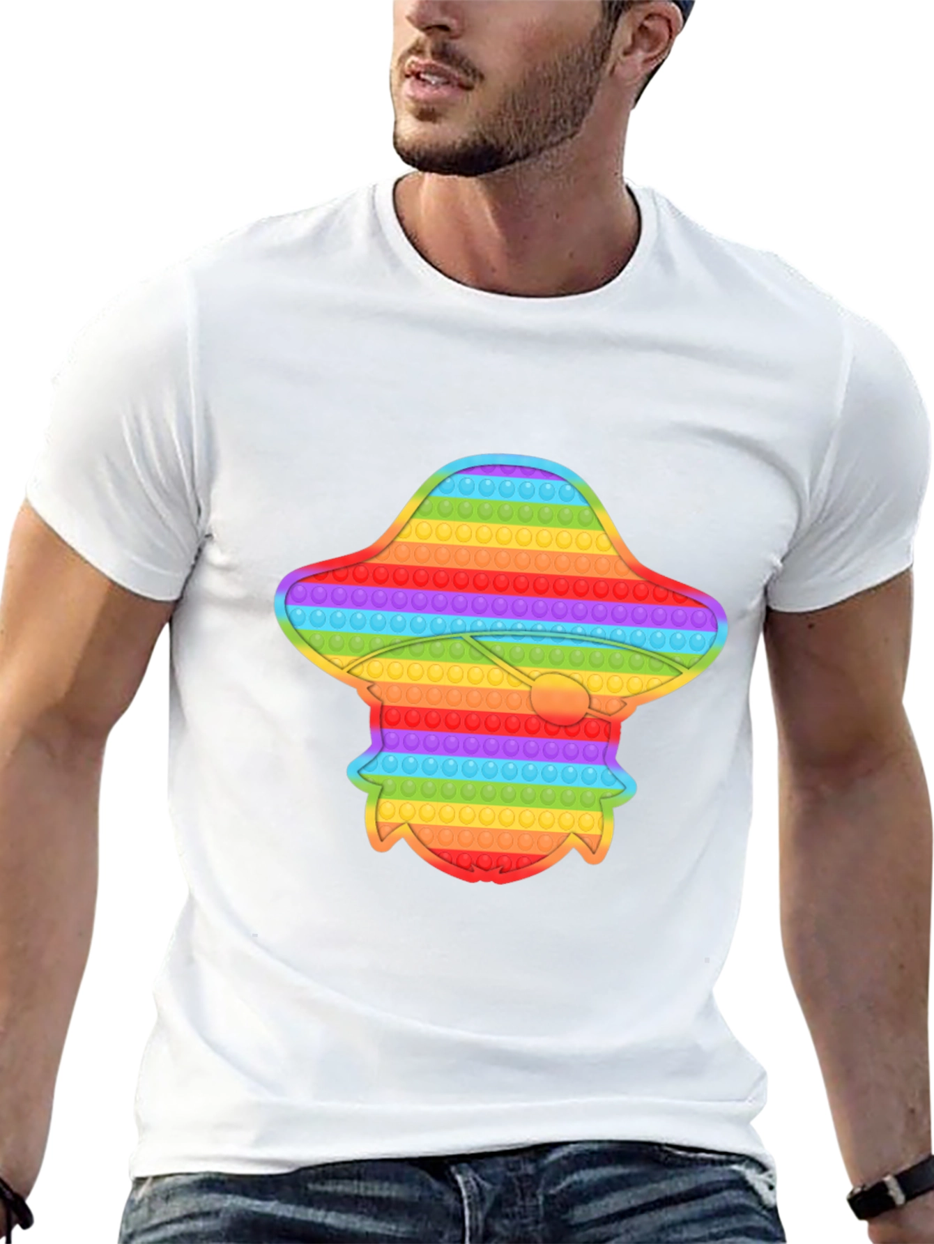 Rainbow UFO Pop It T-Shirt