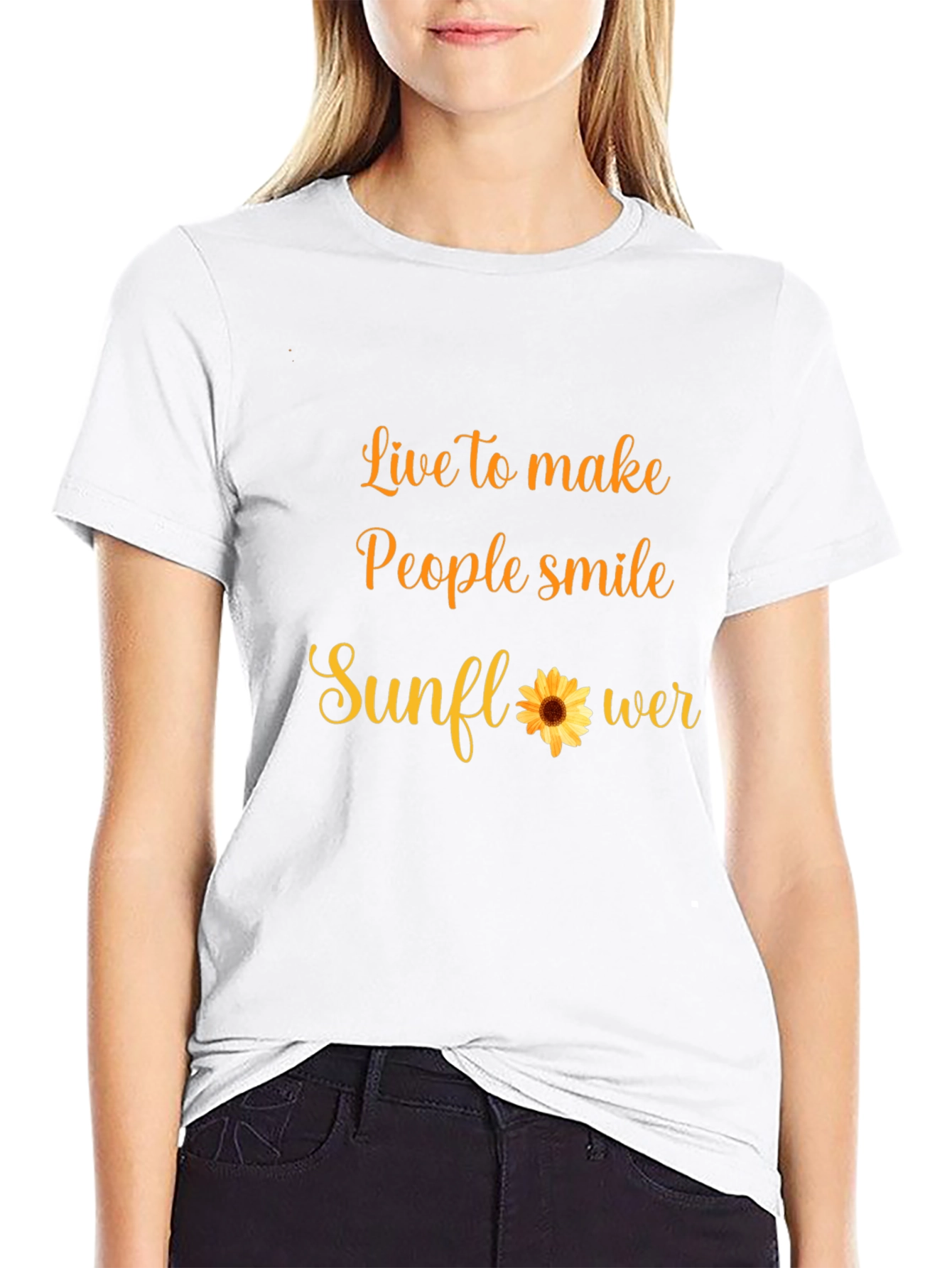 Live to Make People Smile Sunflower T-Shirt