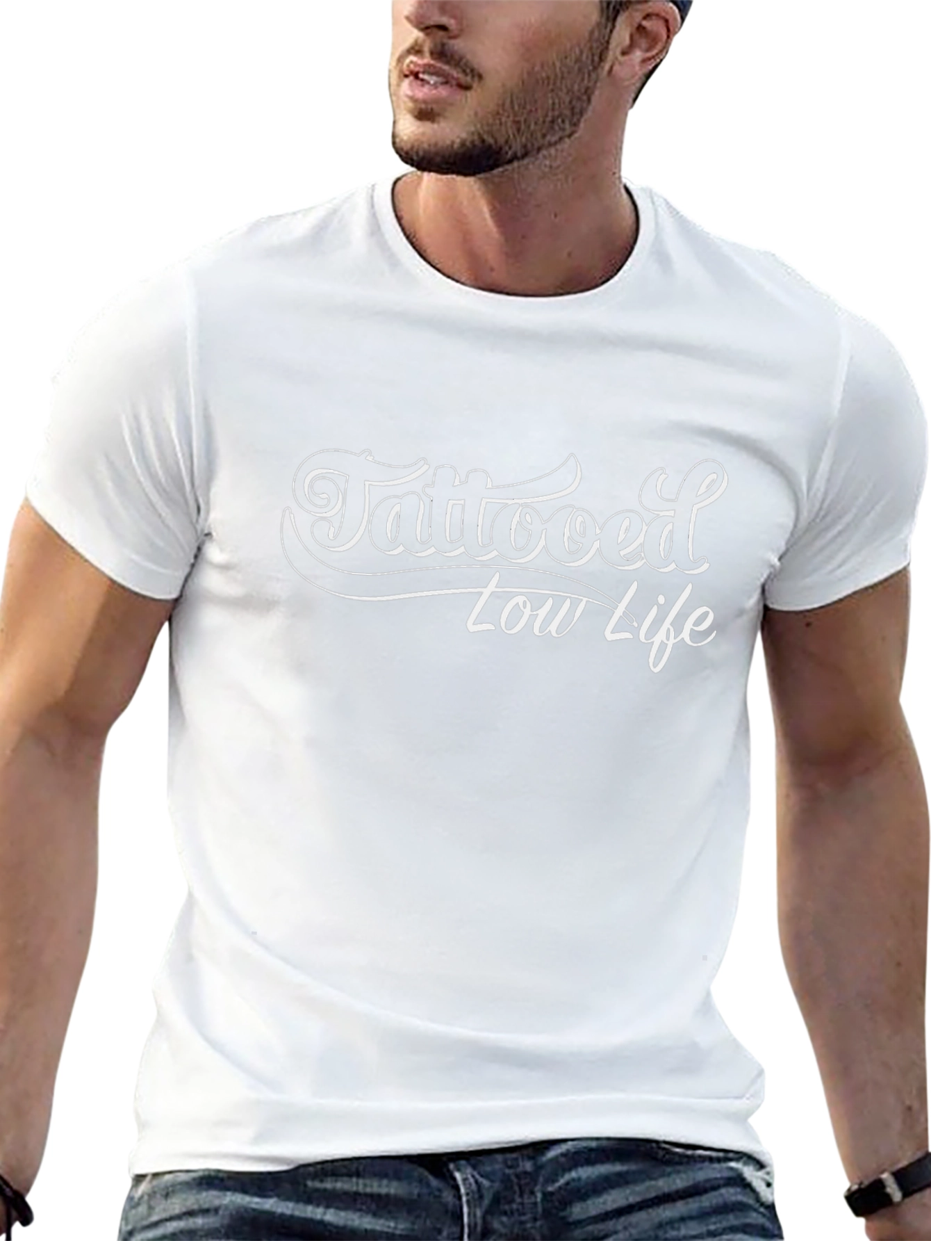 Tattooed Low Life Graphic T-Shirt - Black
