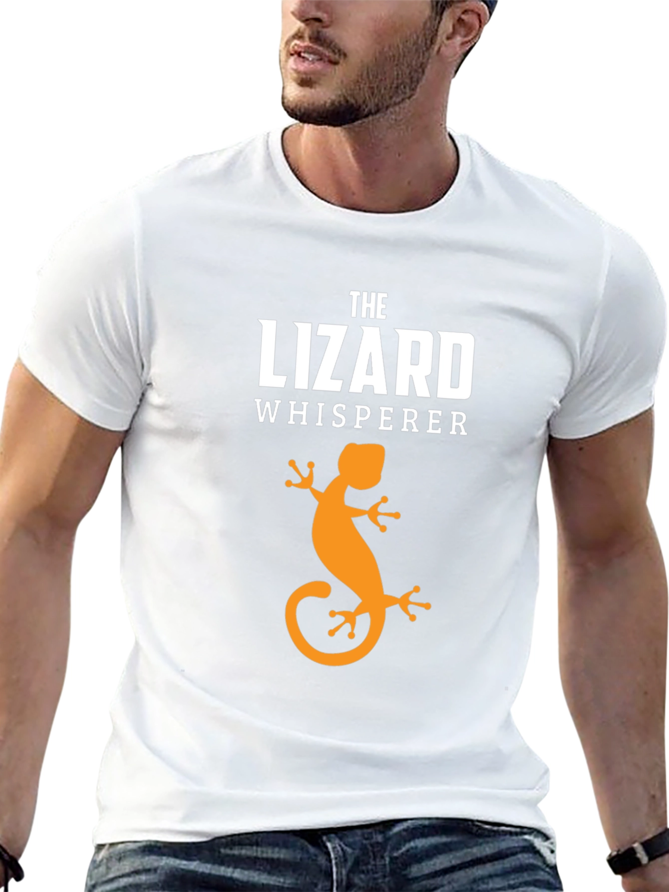 The Lizard Whisperer Black Graphic T-Shirt