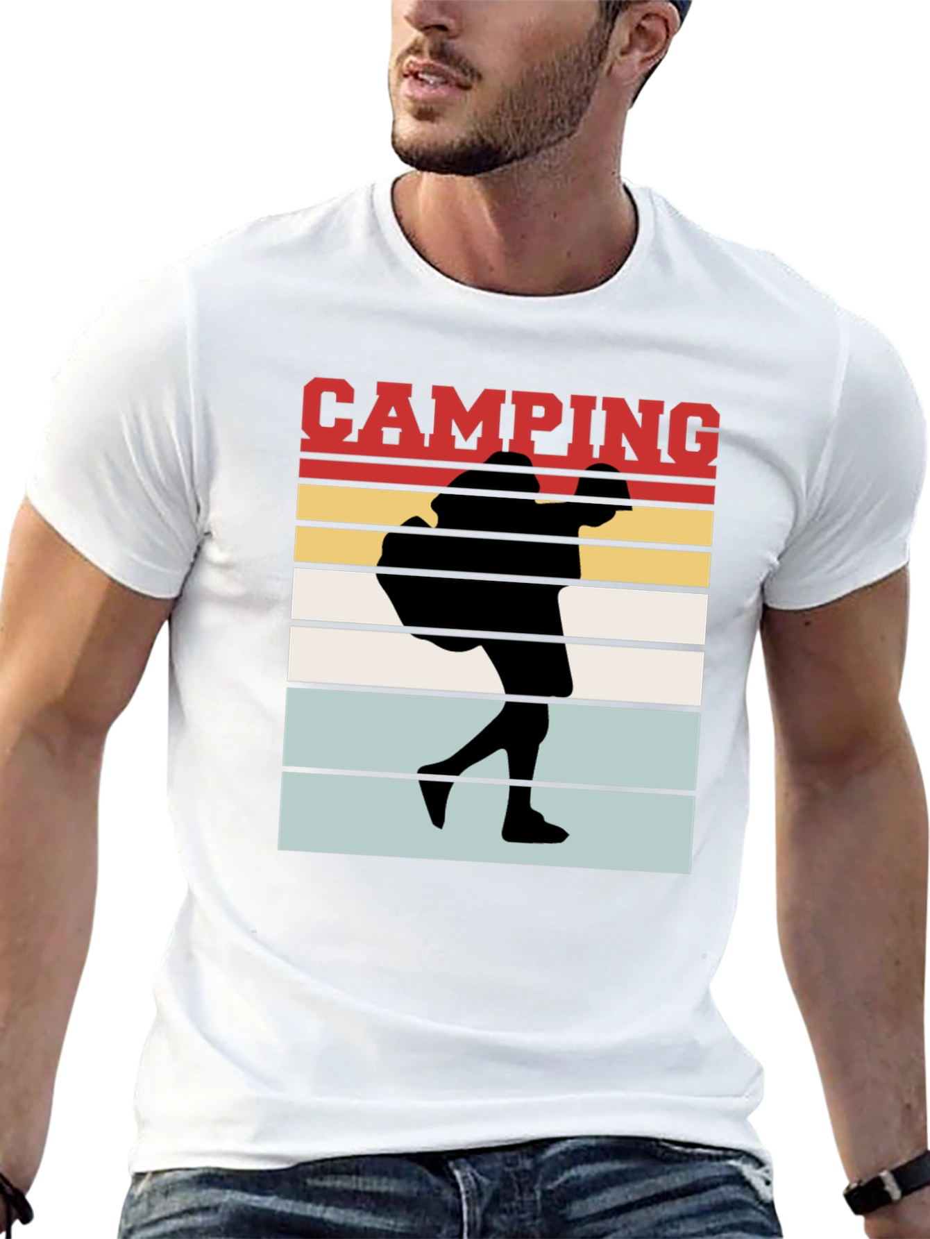 Camping Silhouette Graphic Tee