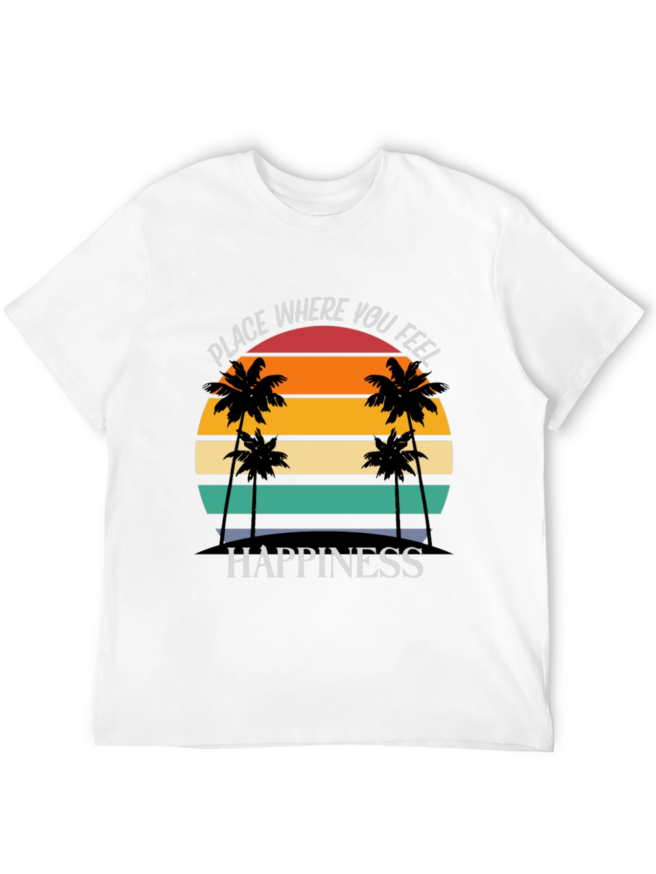 Tropical Sunset Happiness Graphic Tee