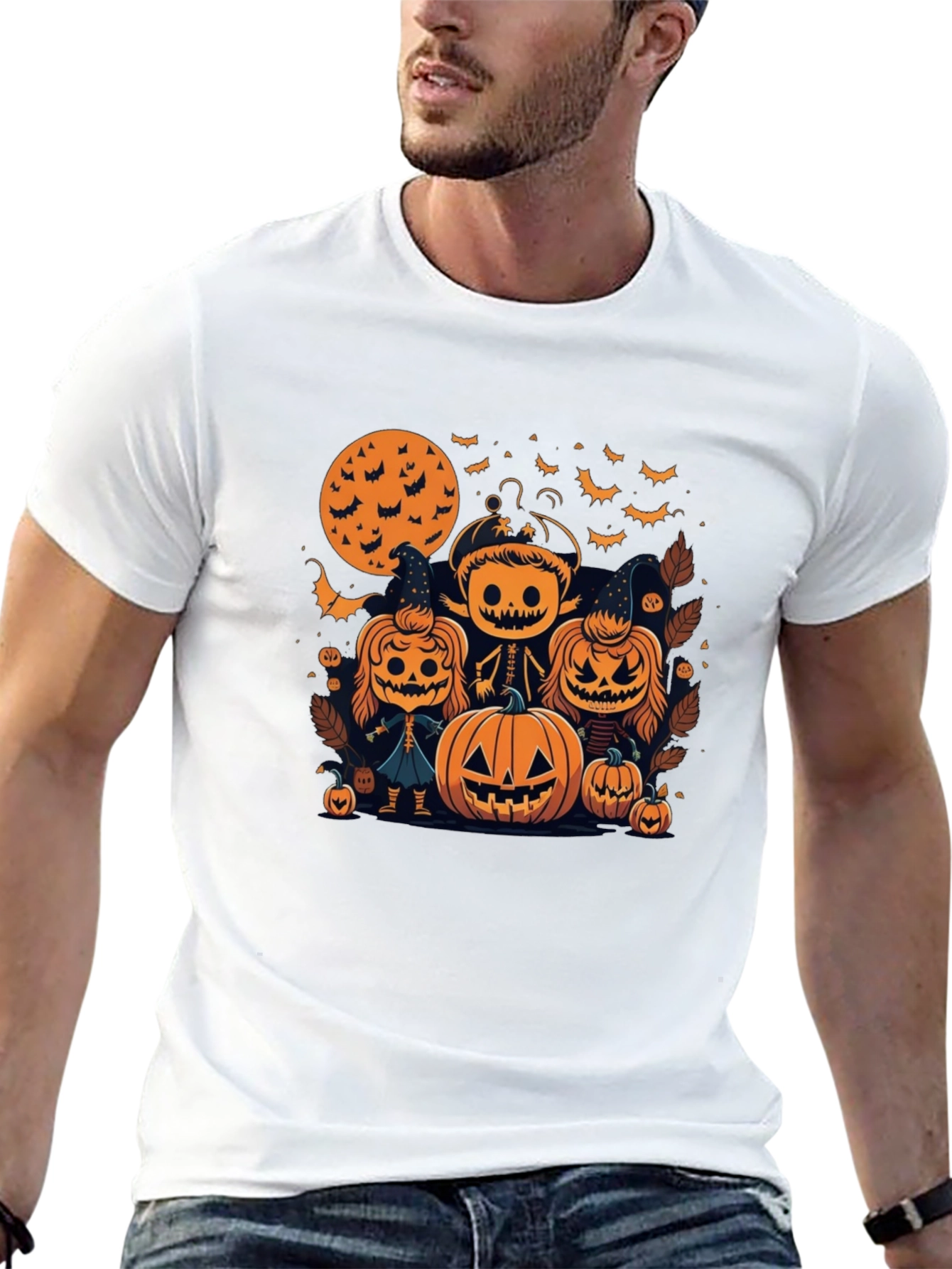 Halloween Cartoon Print T-Shirt