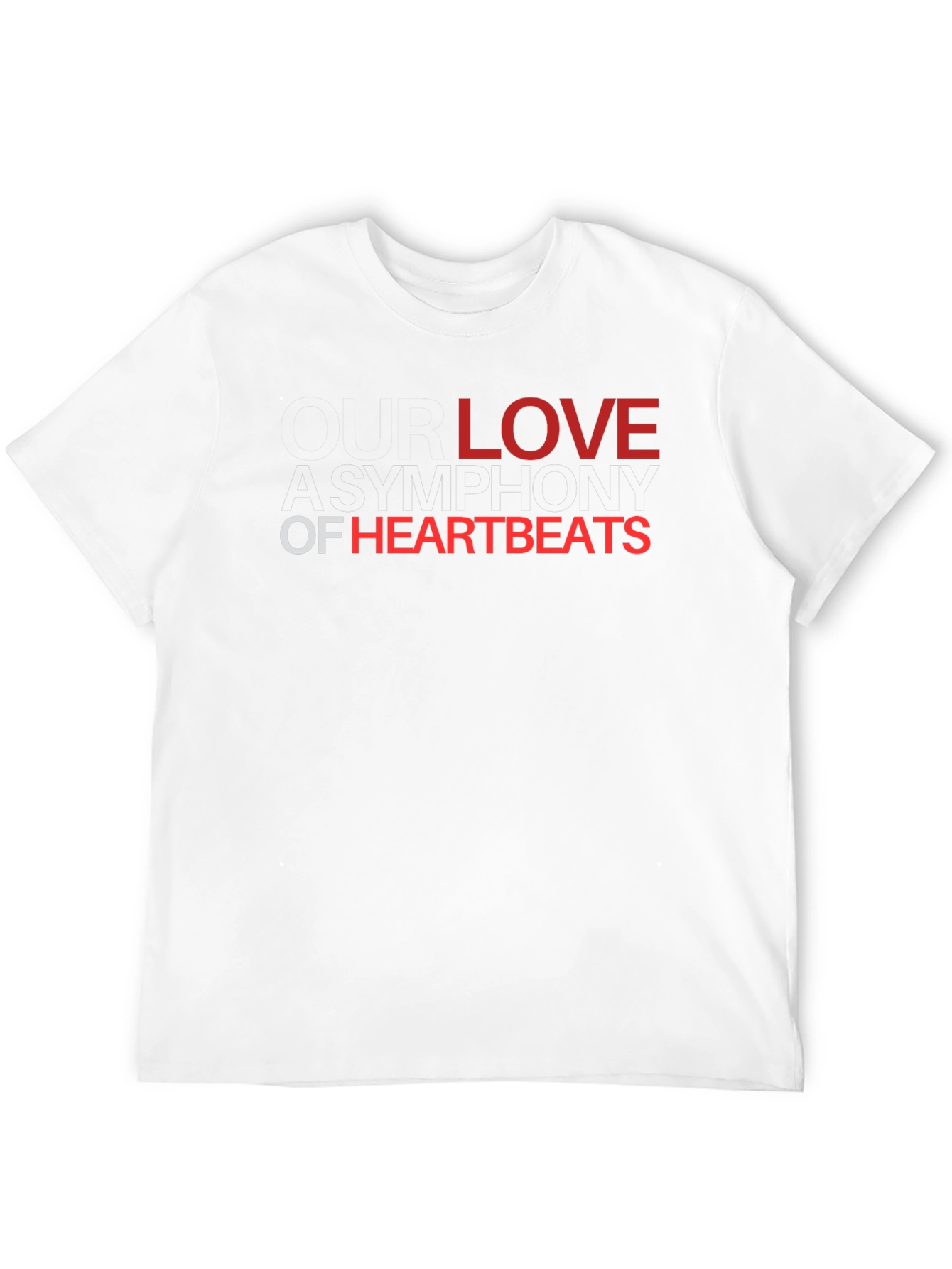 Asymphony of Heartbeats Black Graphic Tee