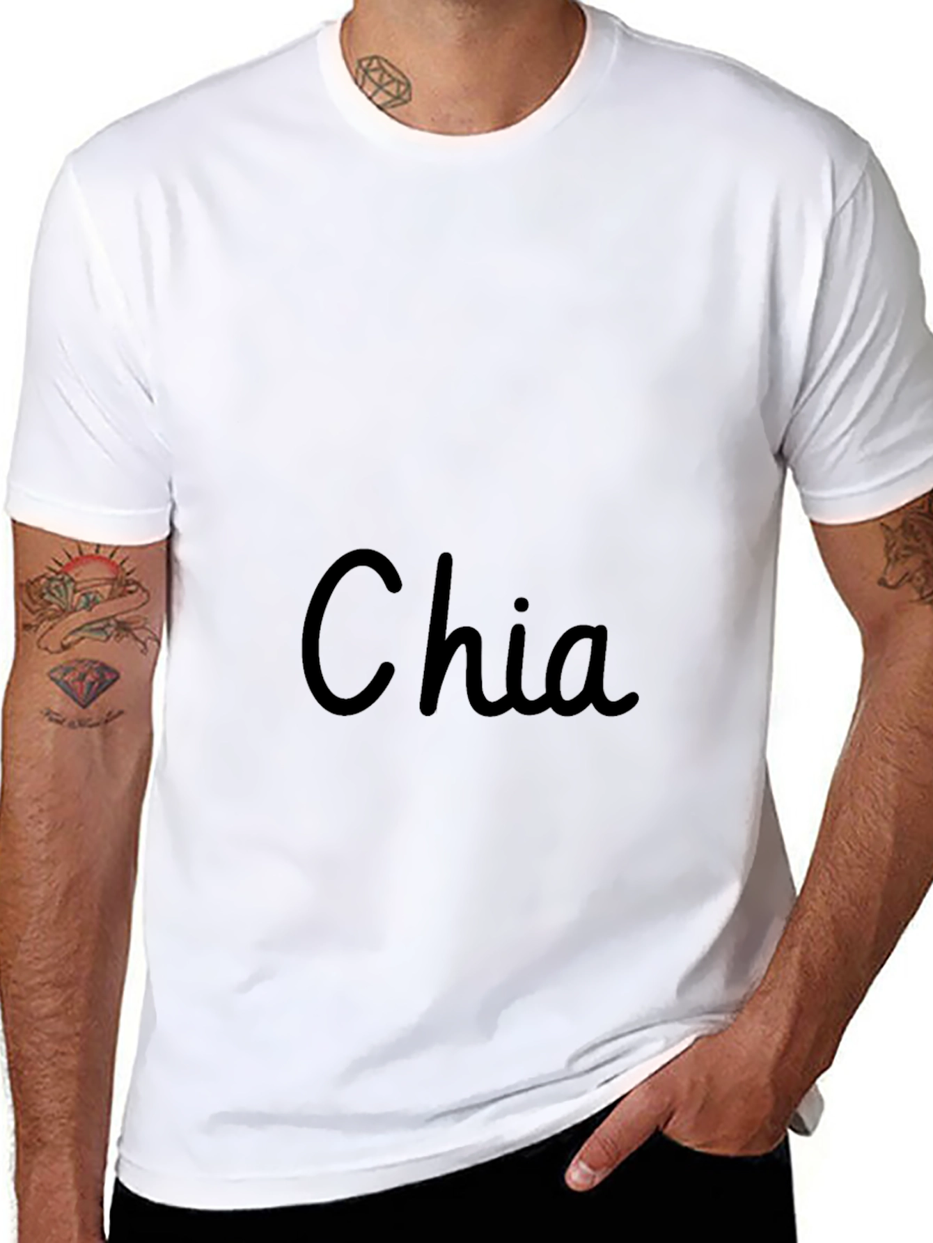 Chia Black T-Shirt - Soft Cotton Blend