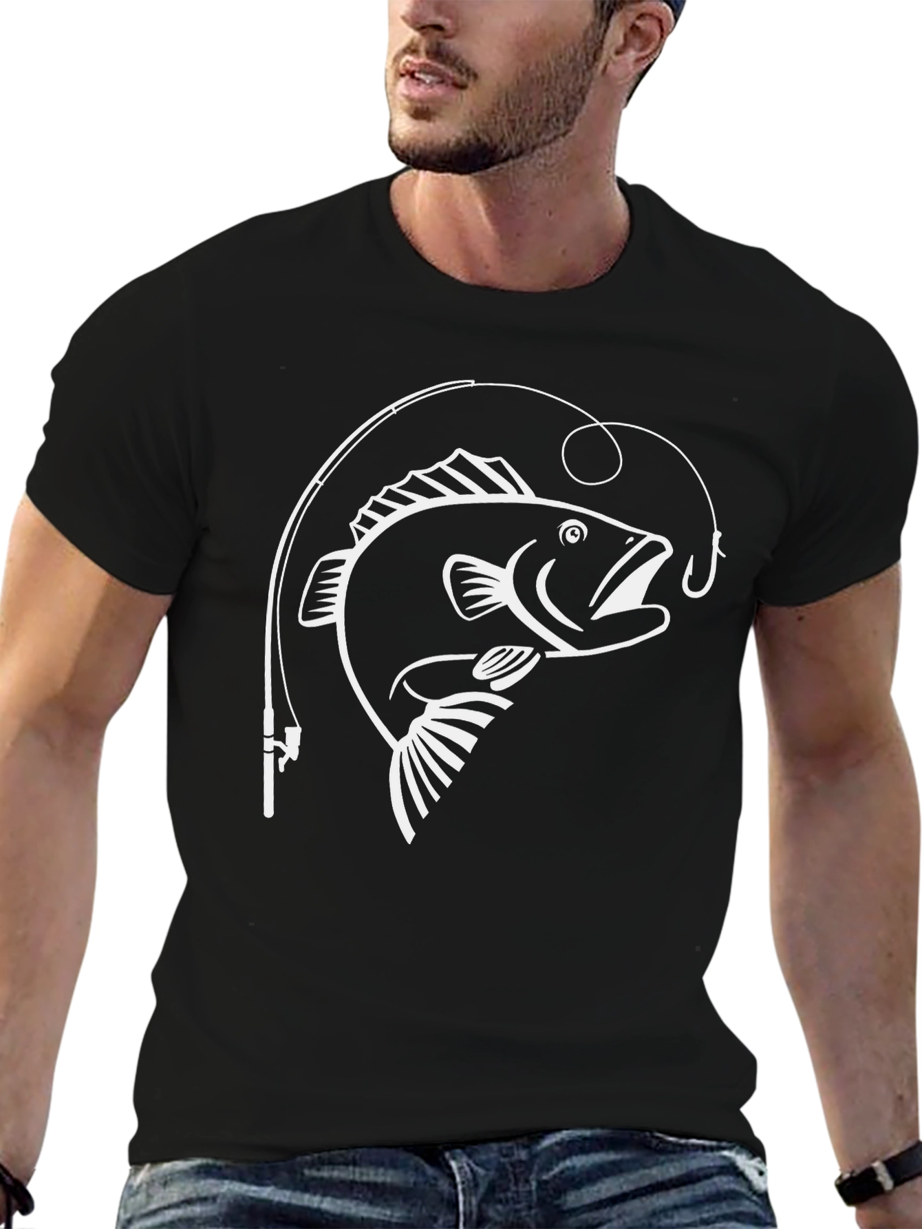 Bass Fishing T-Shirt Fish Graphic Tee