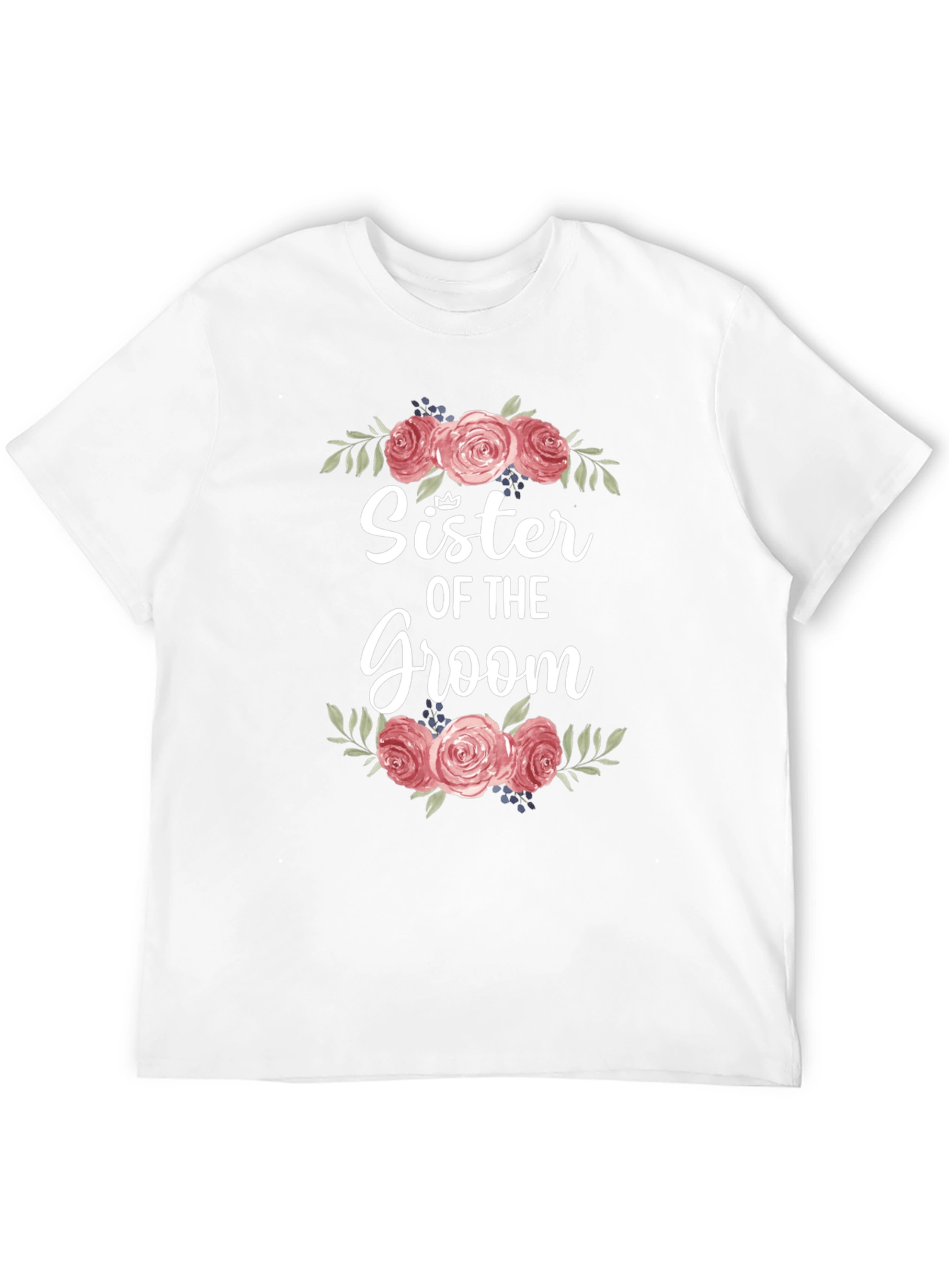 Sister of the Groom Floral T-Shirt