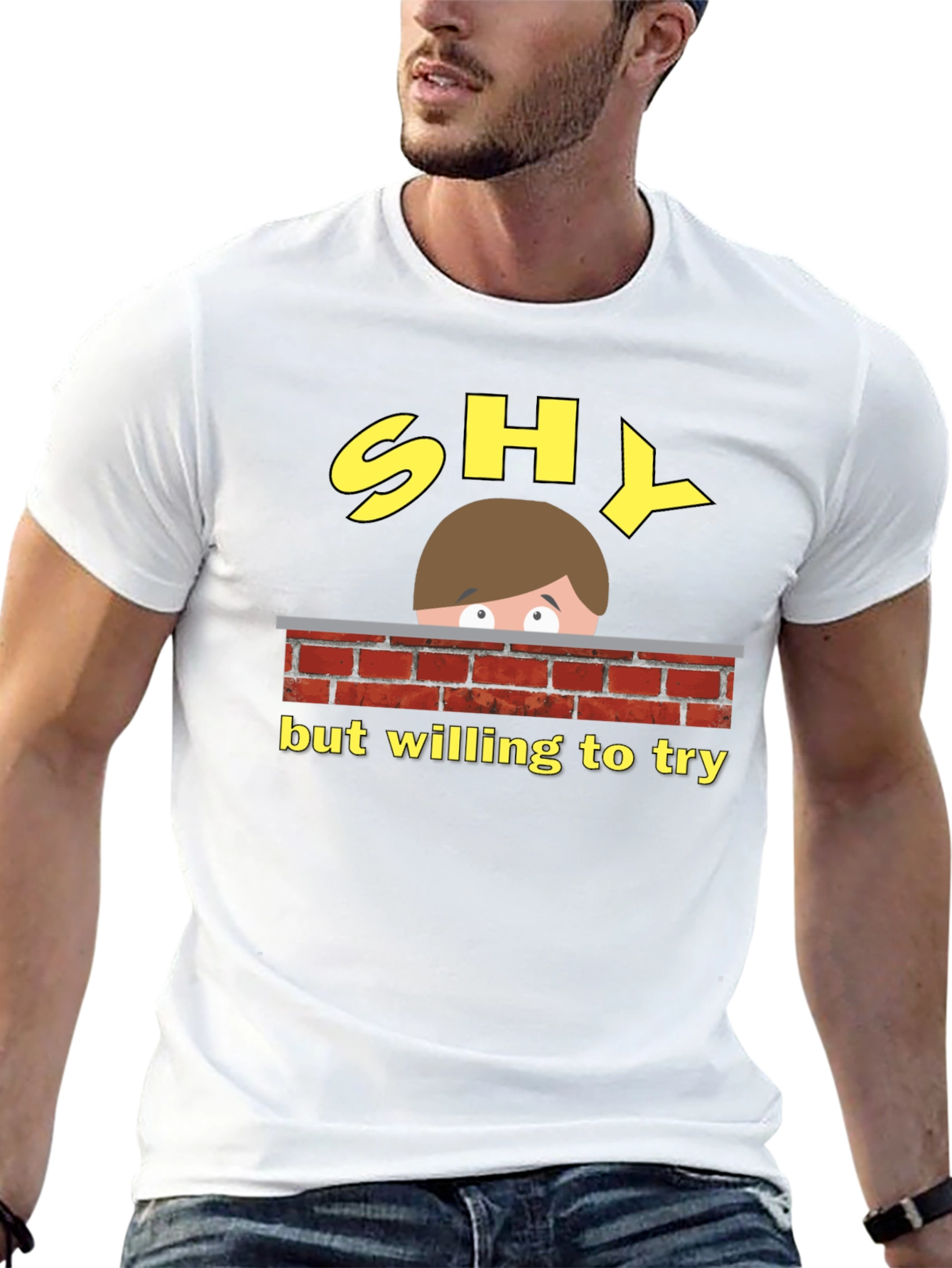 Shy But Willing To Try Graphic Tee