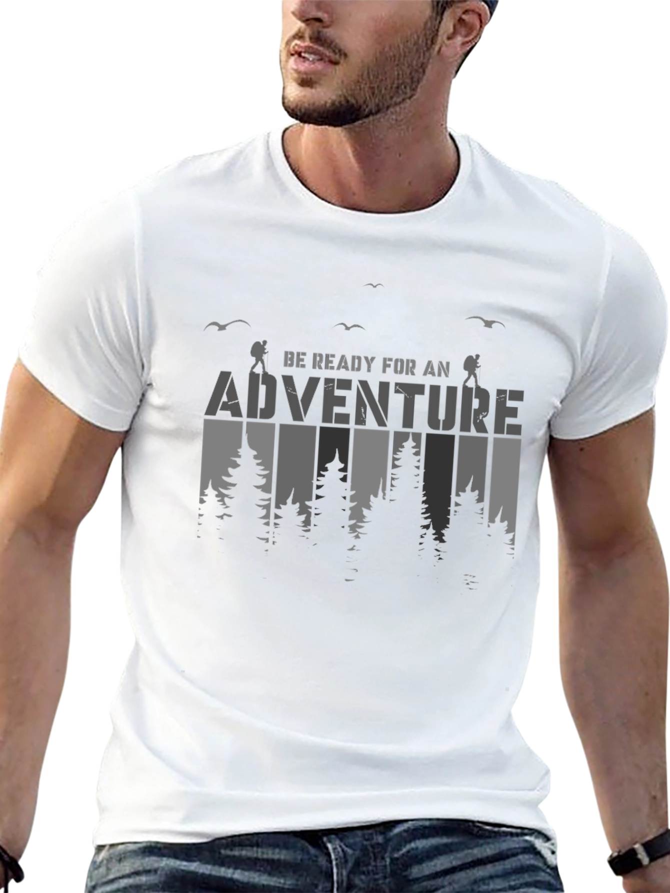 Adventure Ready Black Graphic Tee
