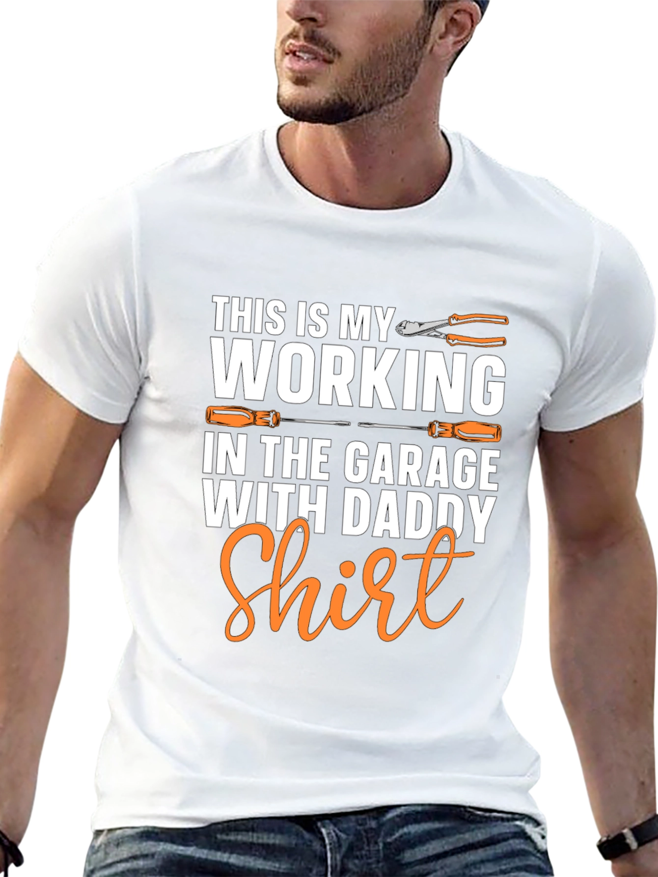 Working in the Garage with Daddy T-Shirt