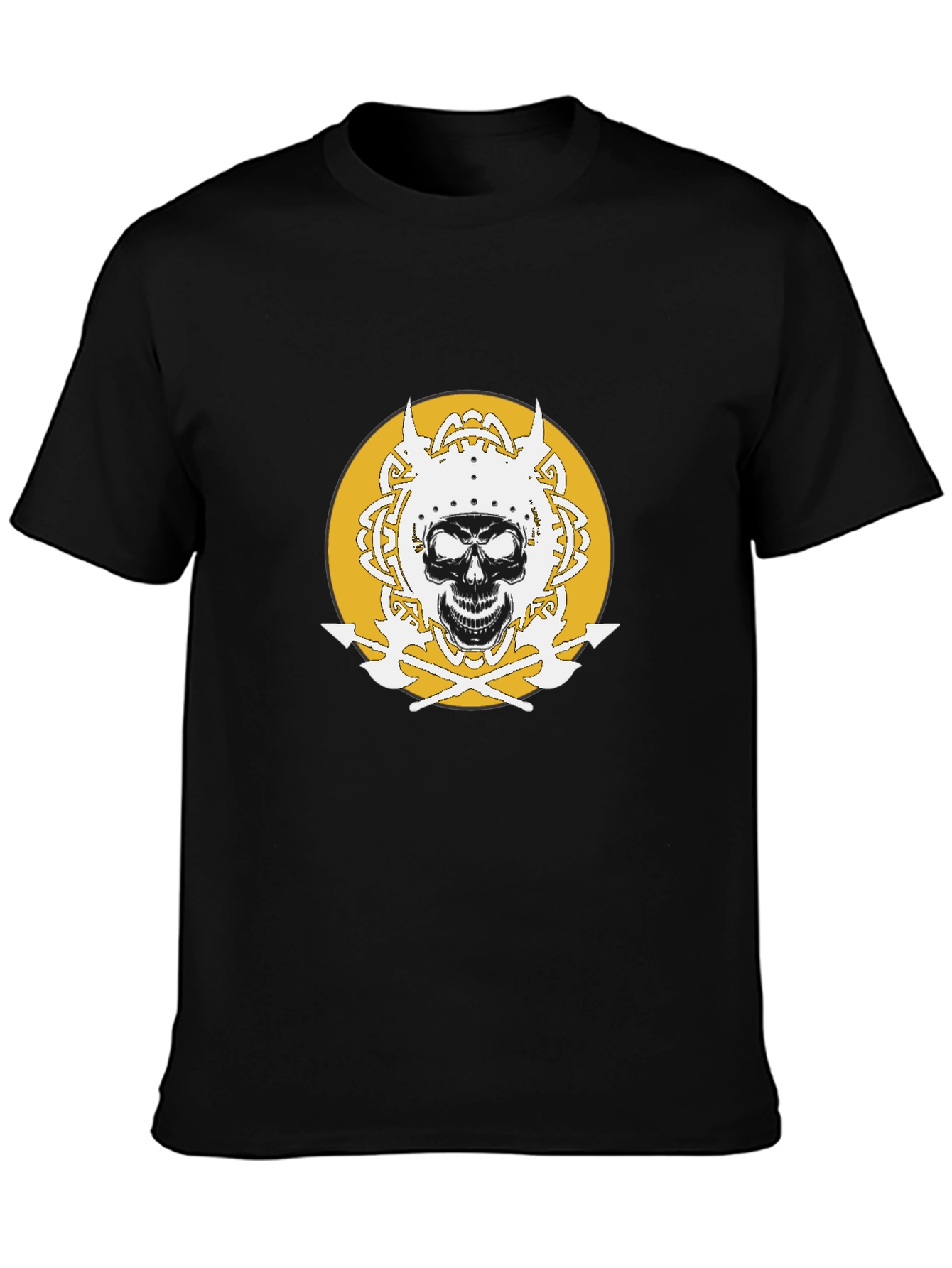 Skull Viking T-Shirt - Black