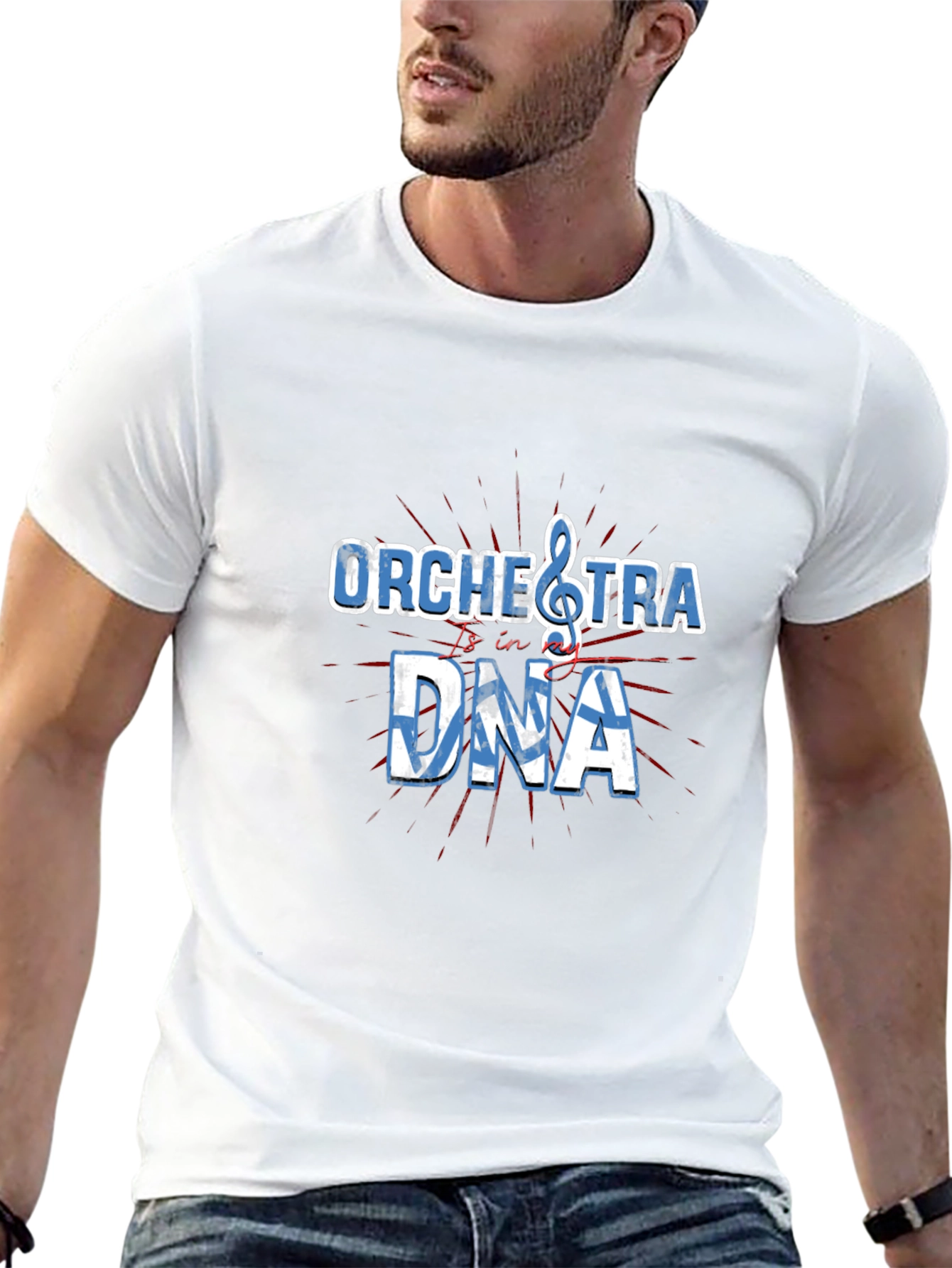 Orchestra in DNA Graphic Tee - Musician T-Shirt