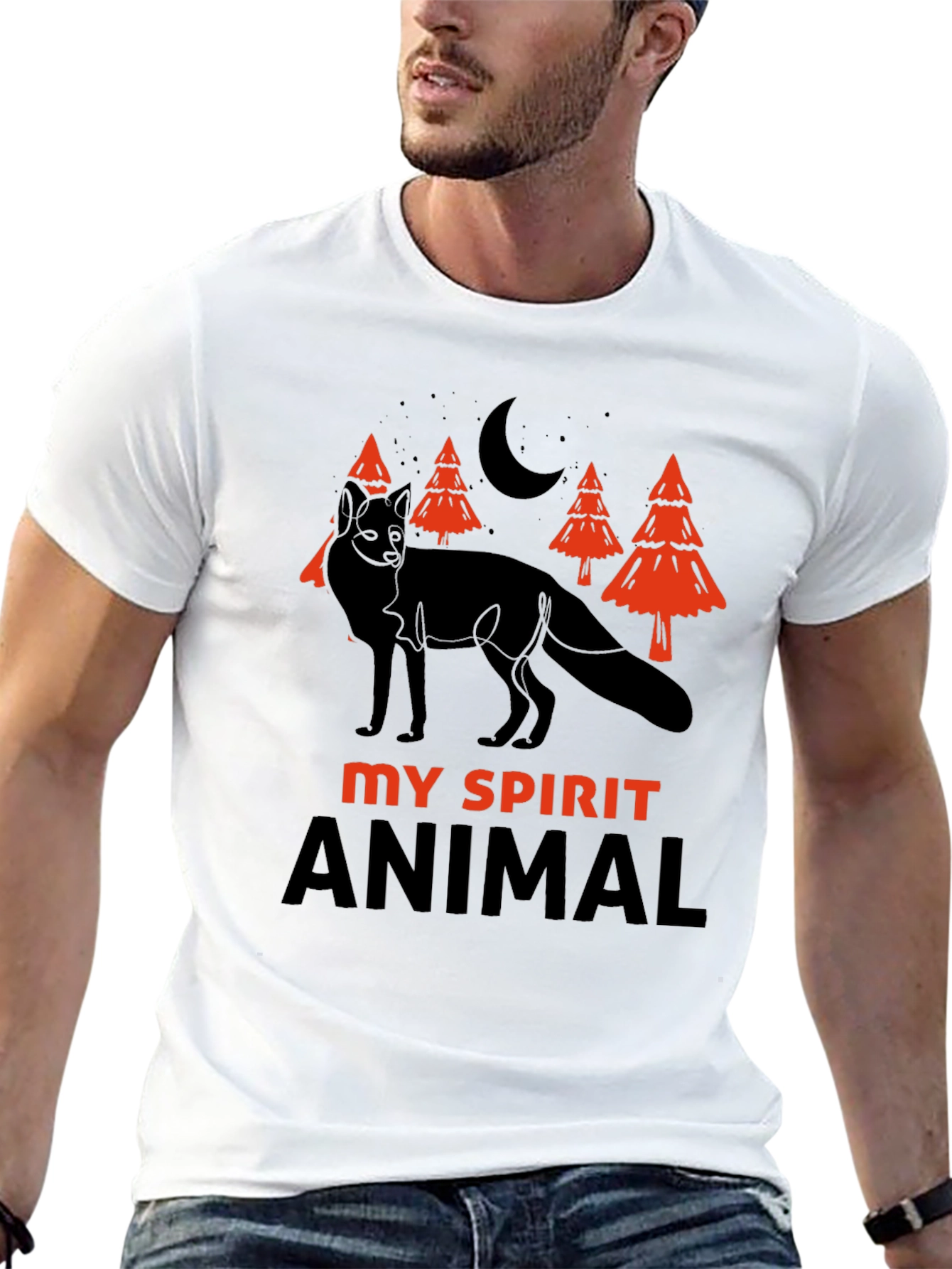 Fox Spirit Animal T-Shirt - Unique Graphic Tee