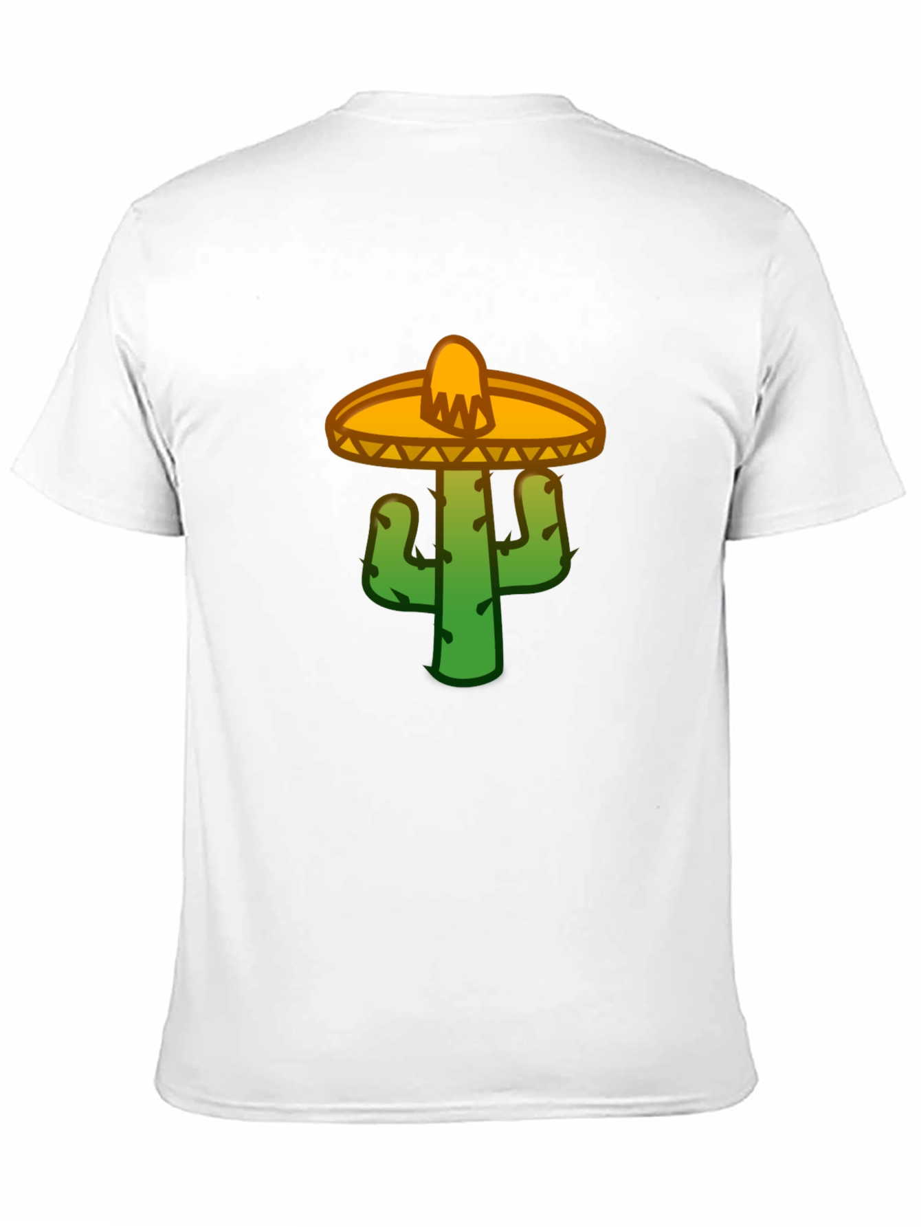 Cactus Sombrero Graphic Tee - Black Cotton T-Shirt
