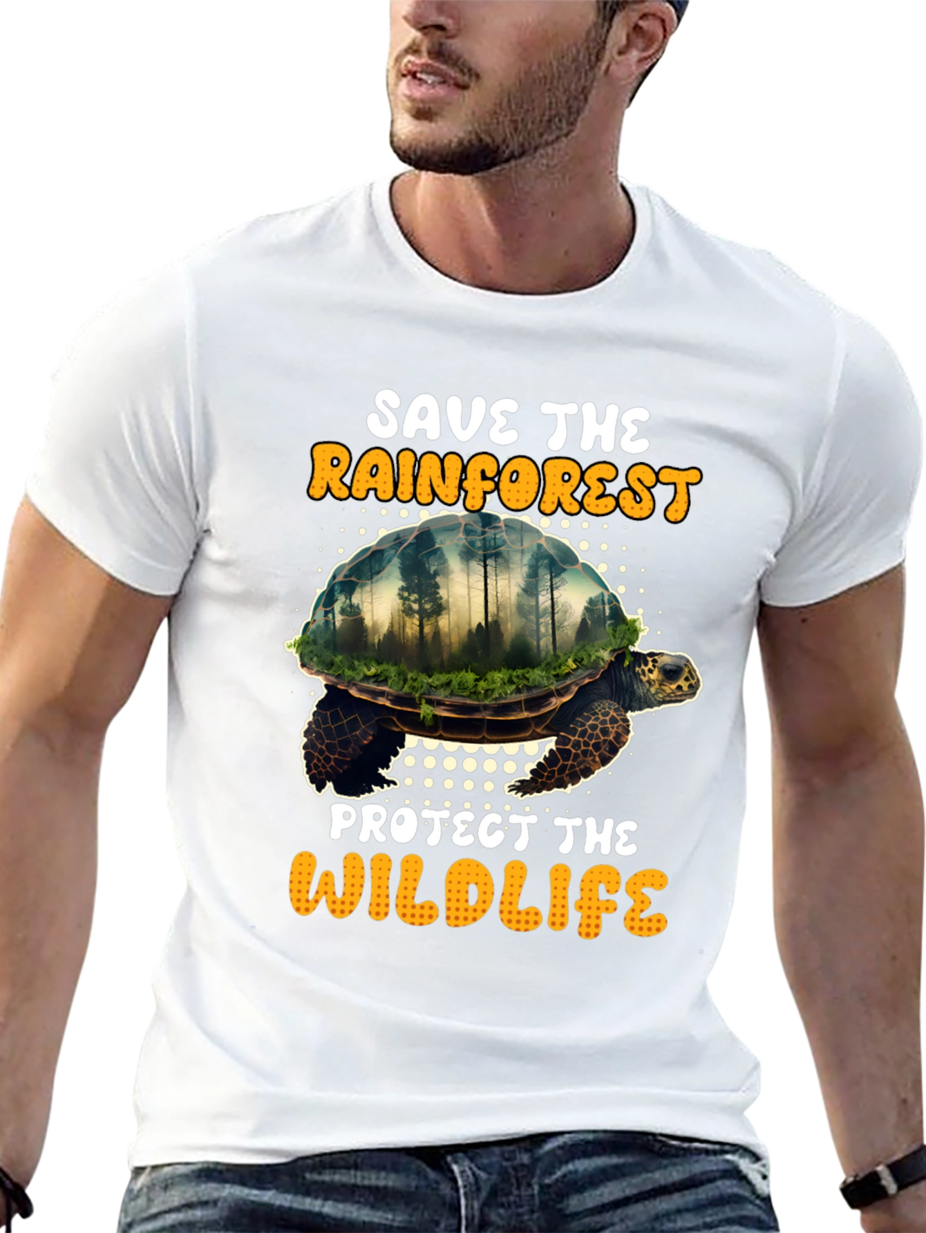 Save the Rainforest Graphic T-Shirt