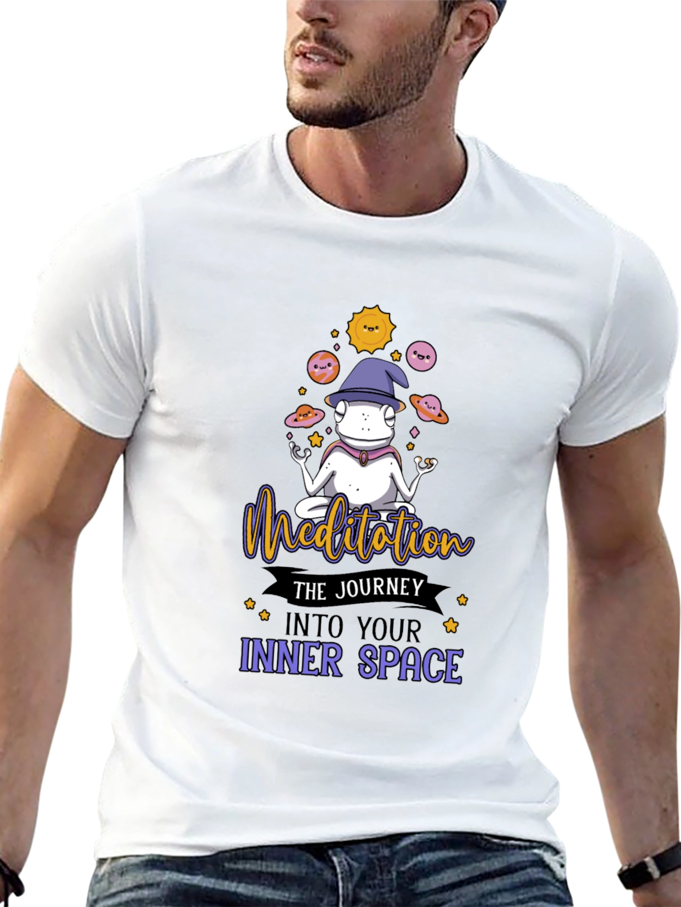 Meditating Frog Graphic Tee