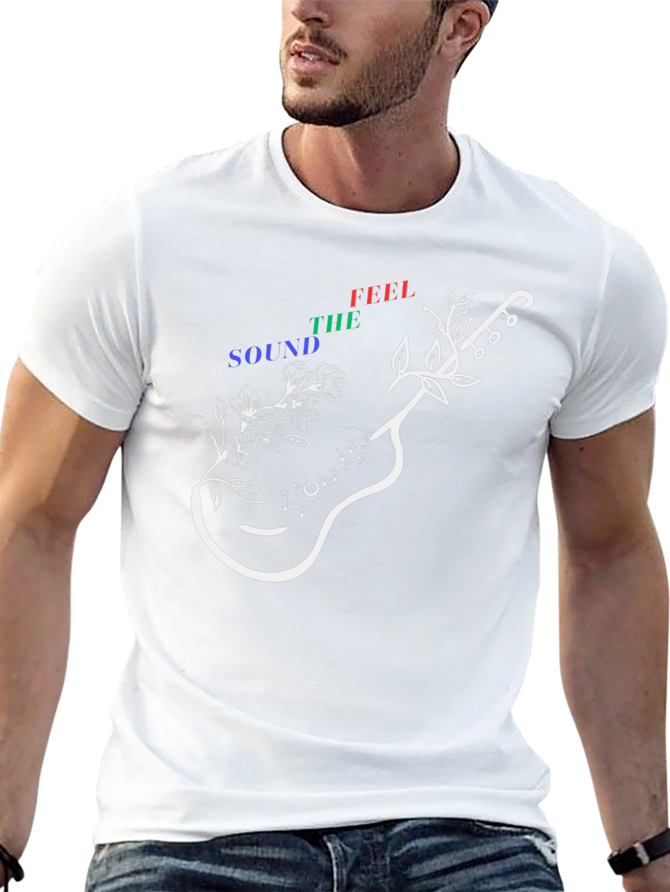 Guitar Music T-Shirt - The Sound of Feeling