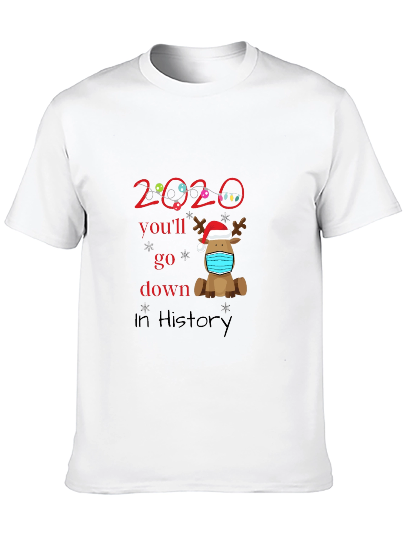 2020 History Reindeer Mask Tee