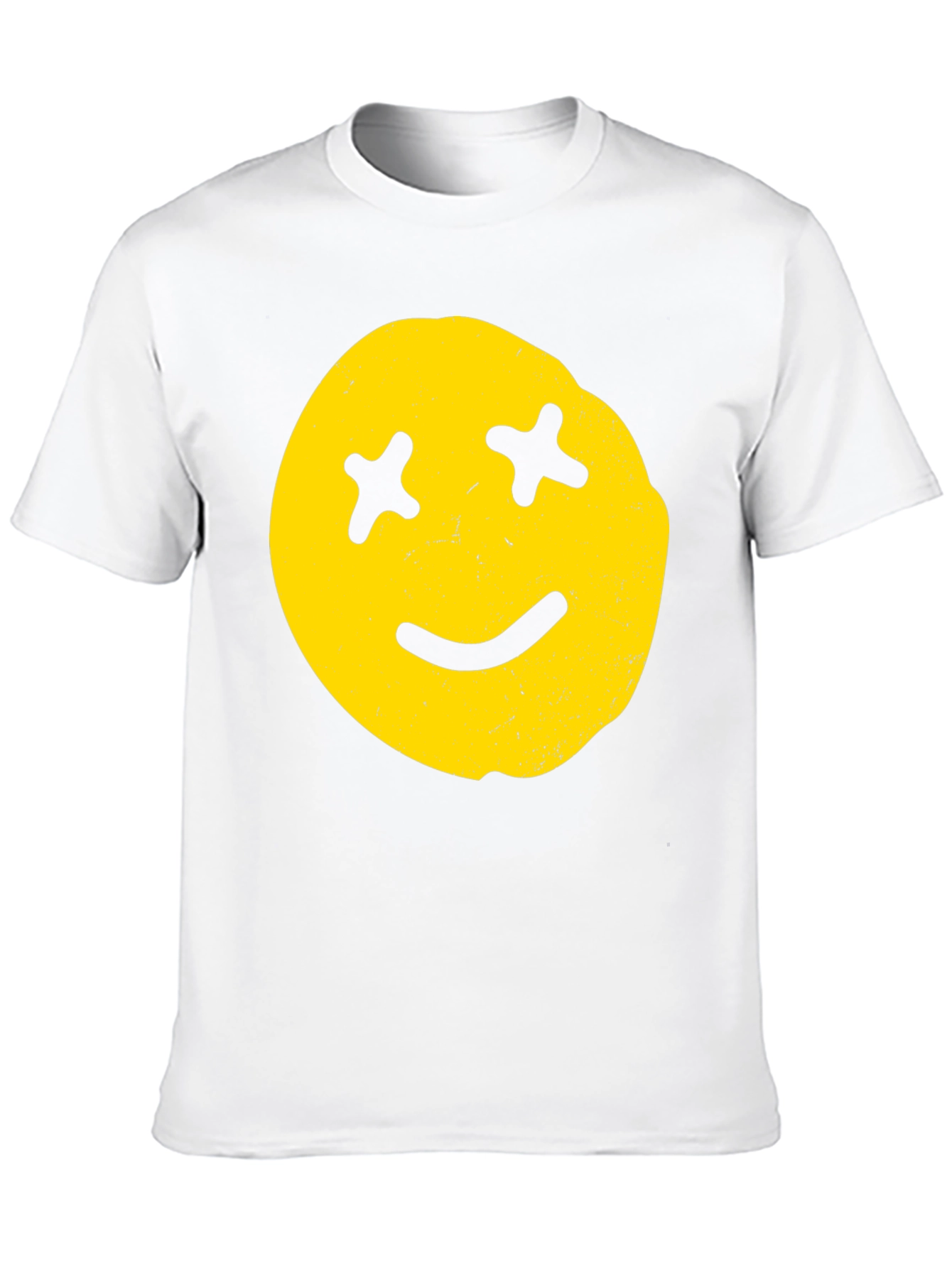 Distressed Smiley Face Graphic Tee