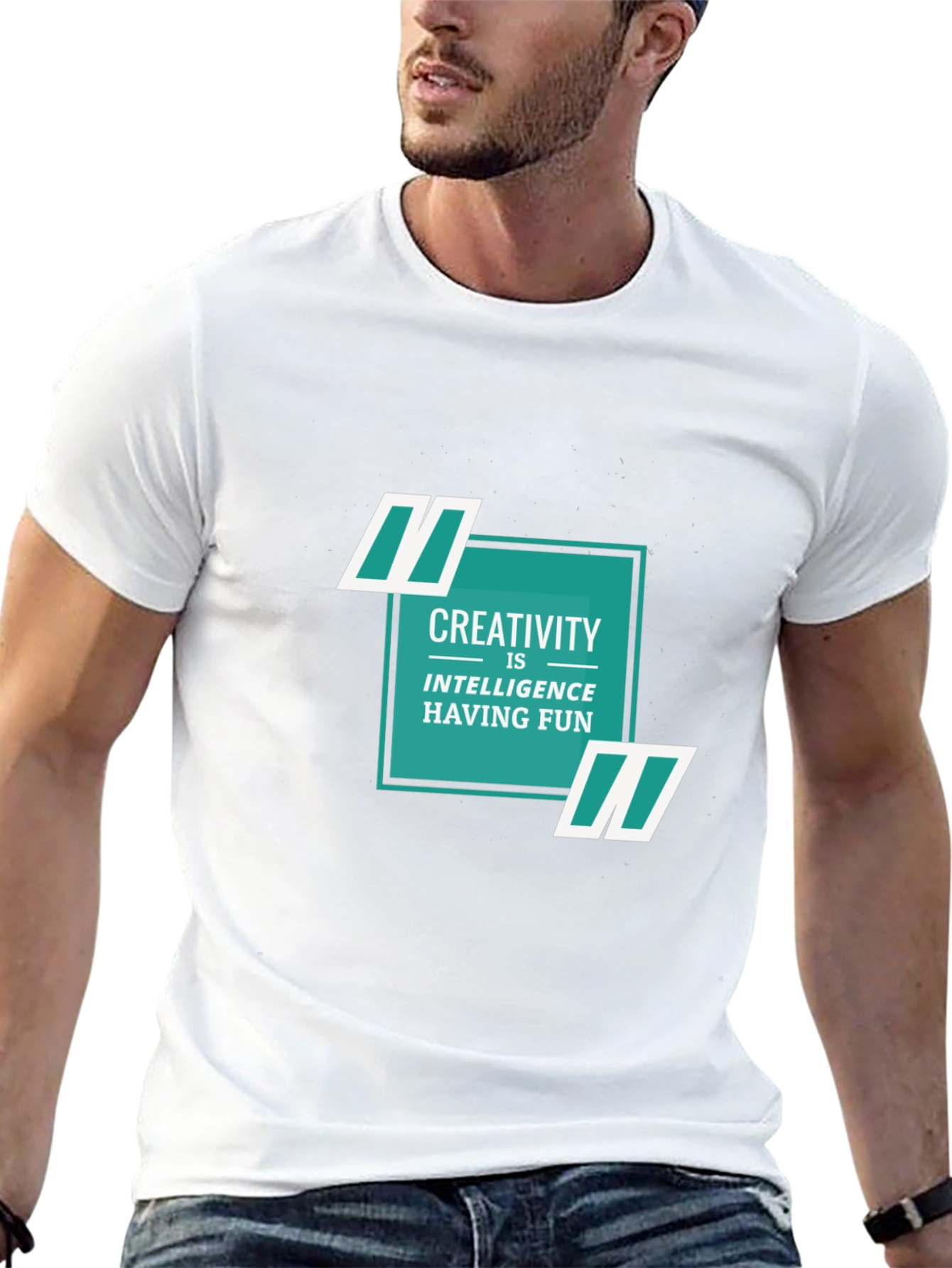 Creative Intelligence Tee - Soft Black Cotton Shirt