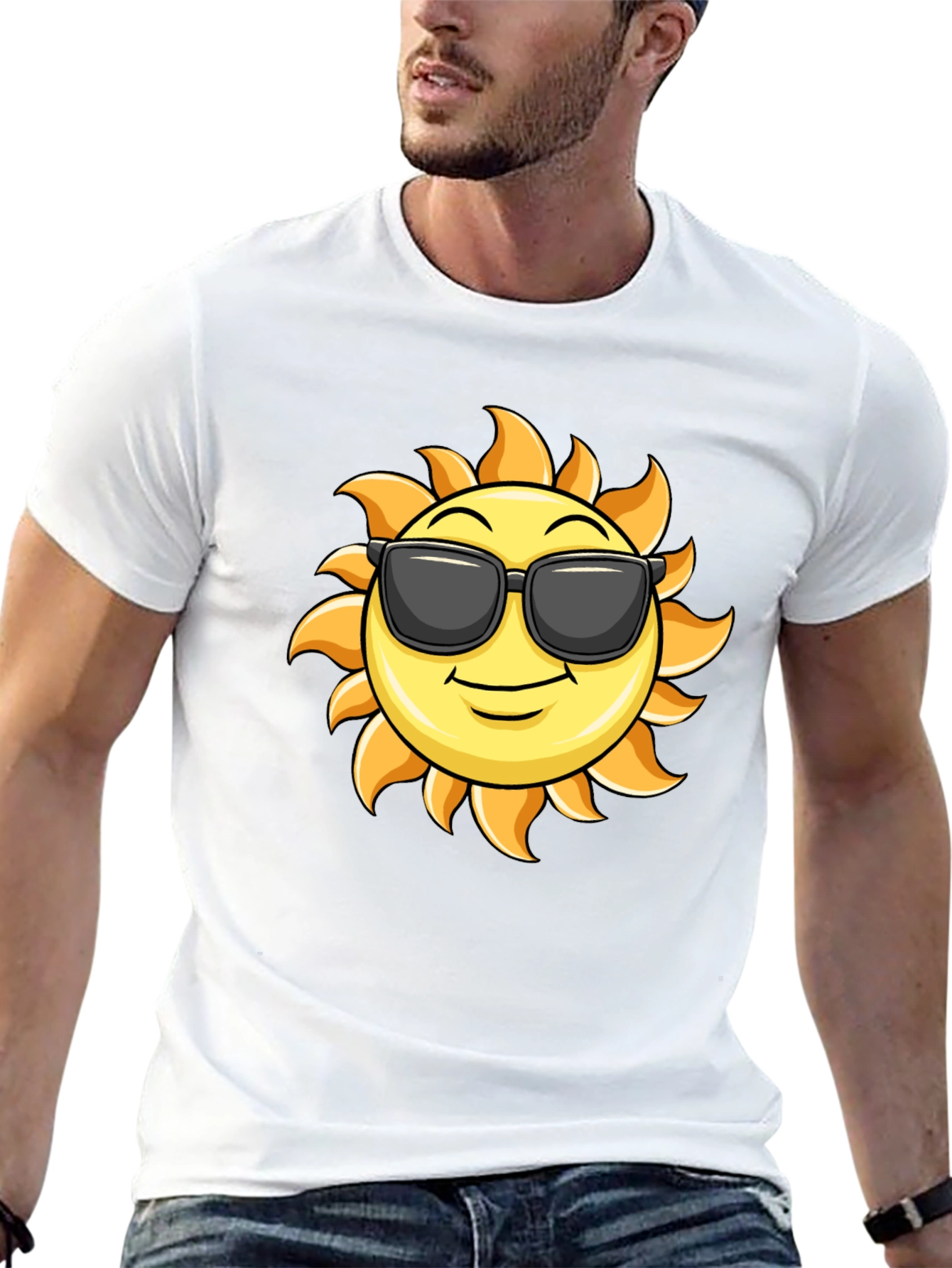 Cool Sun Graphic T-Shirt - Black