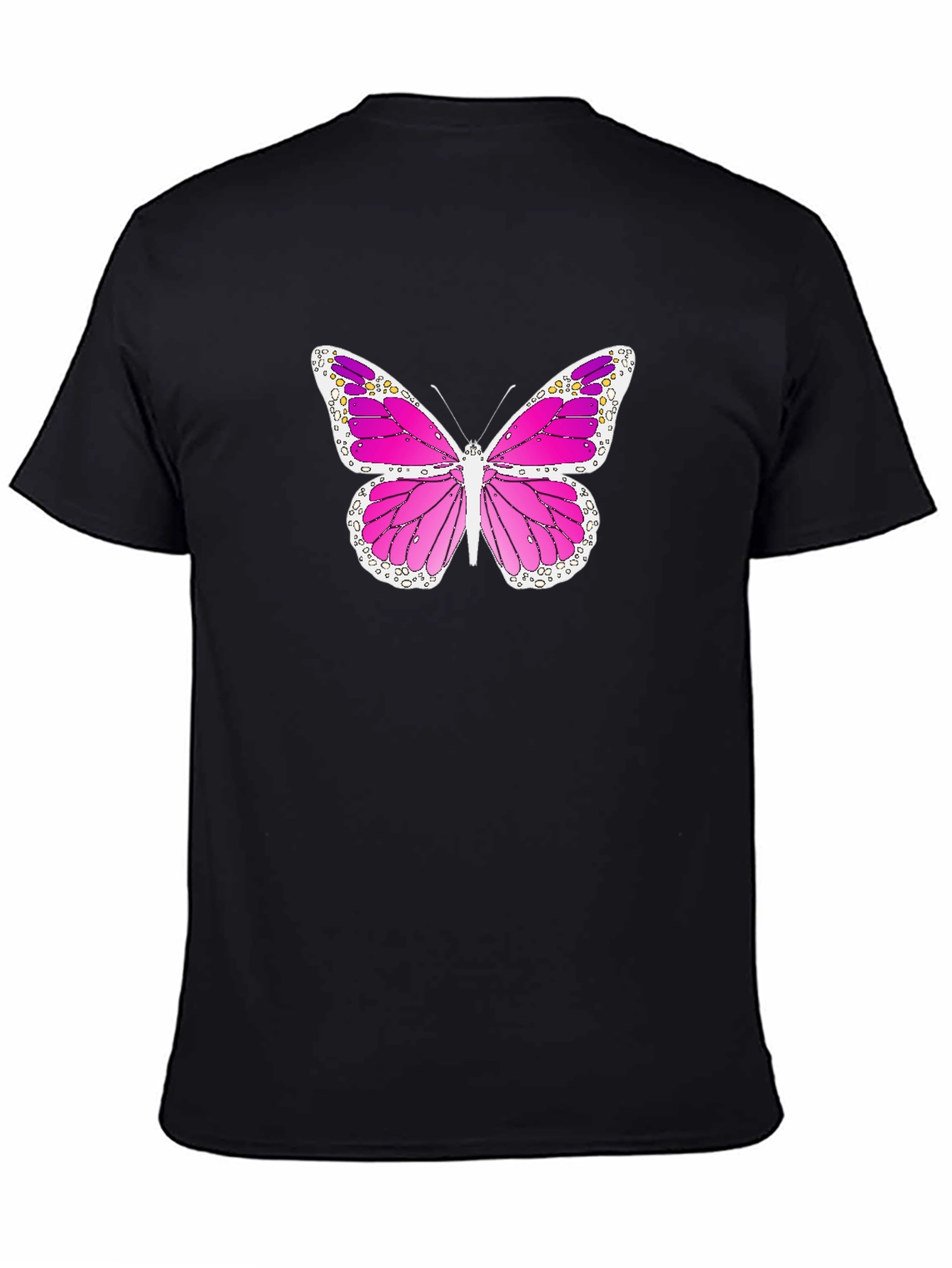 Butterfly Graphic T-Shirt - Black Cotton Tee