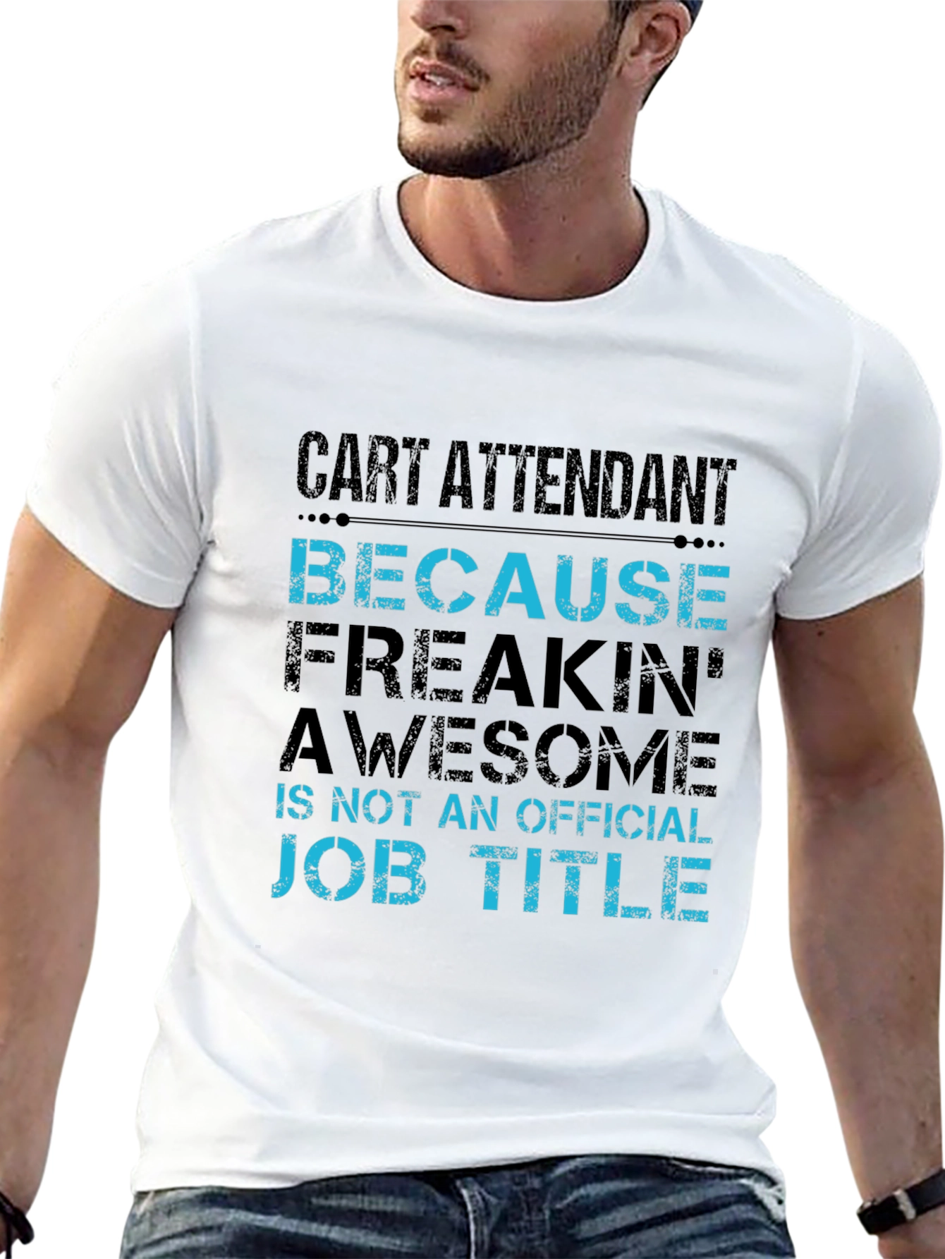 Cart Attendant Funny Job Title T-Shirt