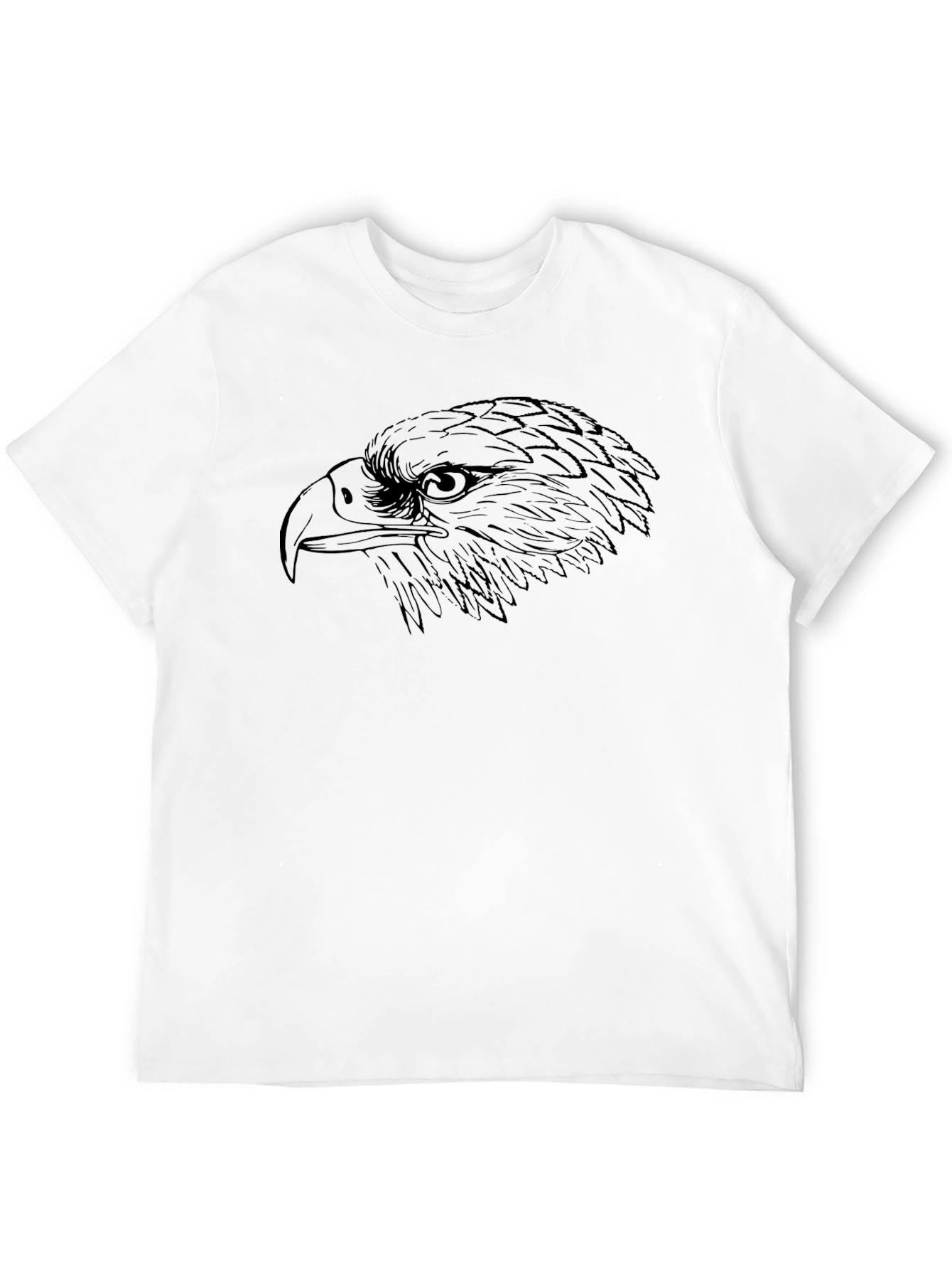Mens Black Eagle Graphic T-Shirt