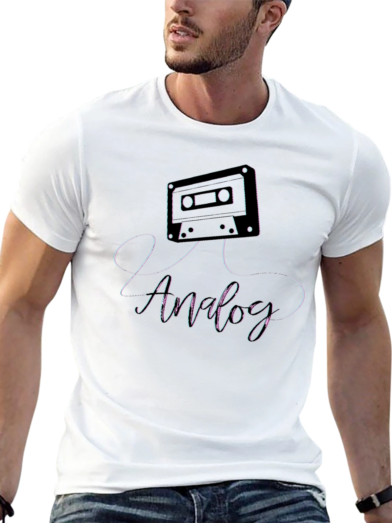 Analog Cassette Tape Graphic Tee - Retro Music Shirt