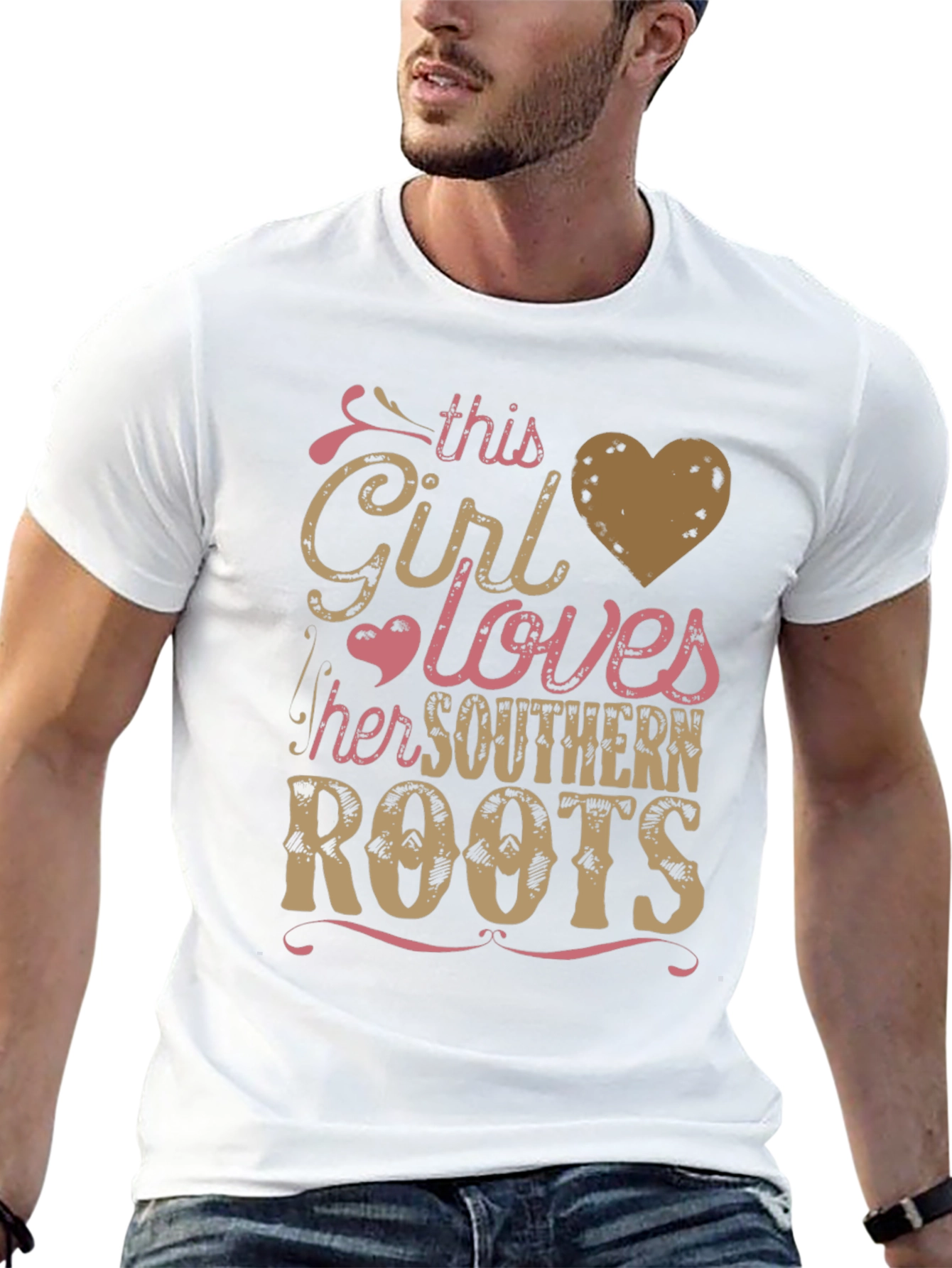 Southern Roots Girls Heart Graphic T-Shirt