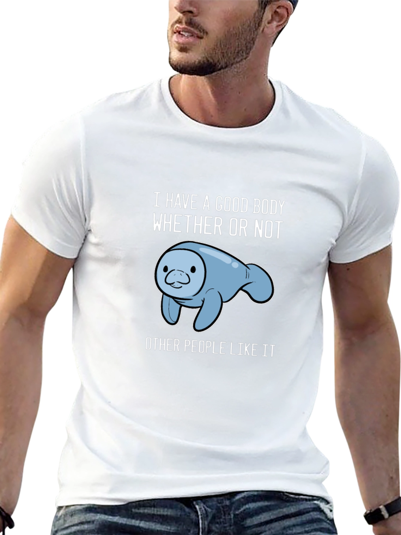 Manatee Good Body Graphic T-Shirt