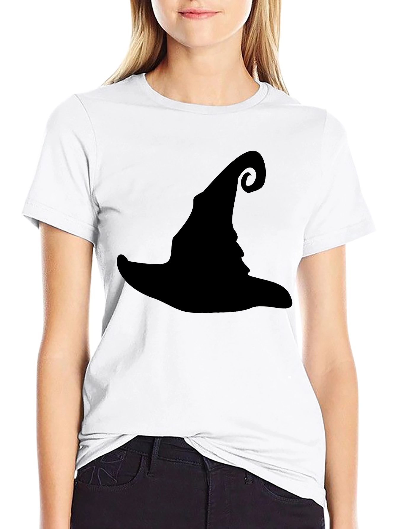 Witch Hat Silhouette T-Shirt - Halloween Style