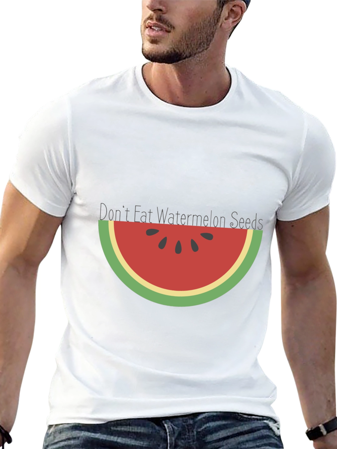 Watermelon Seeds Graphic Tee - Summer Fun