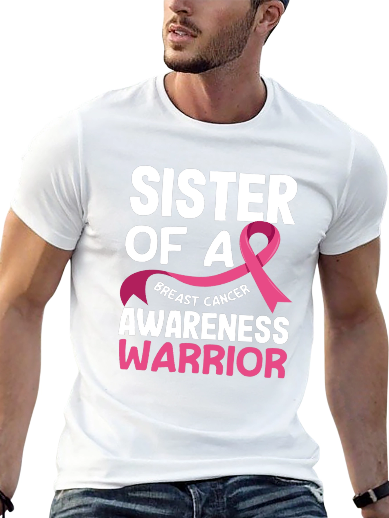 Sister of a Breast Cancer Awareness Warrior T-Shirt
