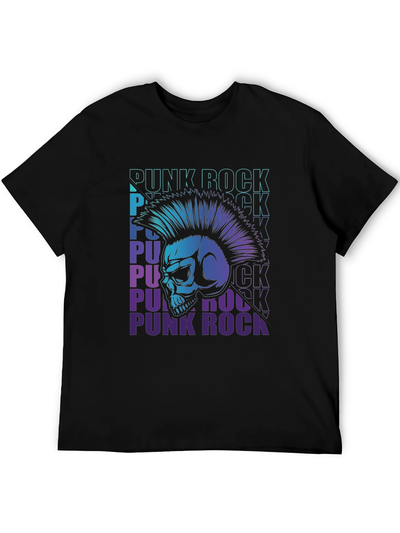 Punk Rock Skull T-Shirt - Edgy Graphic Tee